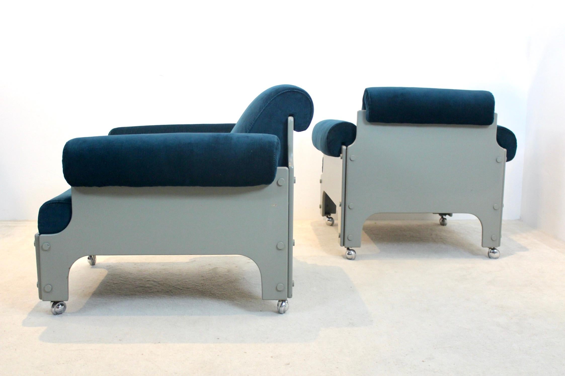 20th Century Very Rare SZ 85 Spectrum Easy Chairs by Jan Pieter Berghoef, 1968 For Sale