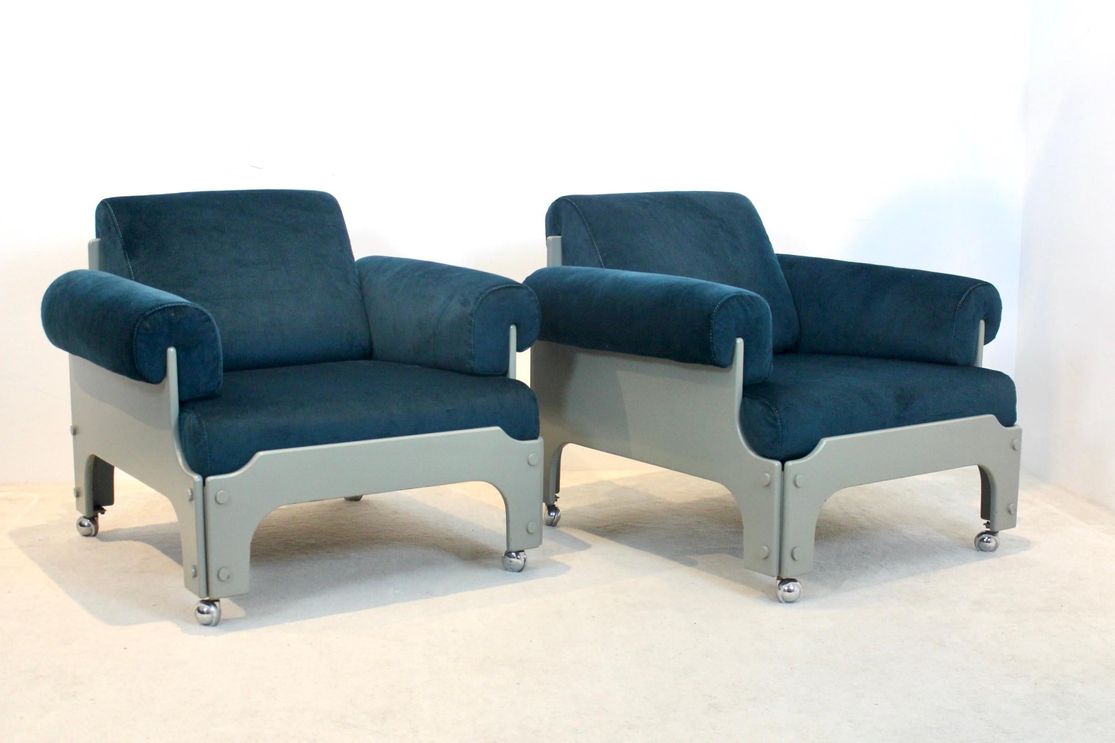 Very Rare SZ 85 Spectrum Easy Chairs by Jan Pieter Berghoef, 1968 For Sale 1