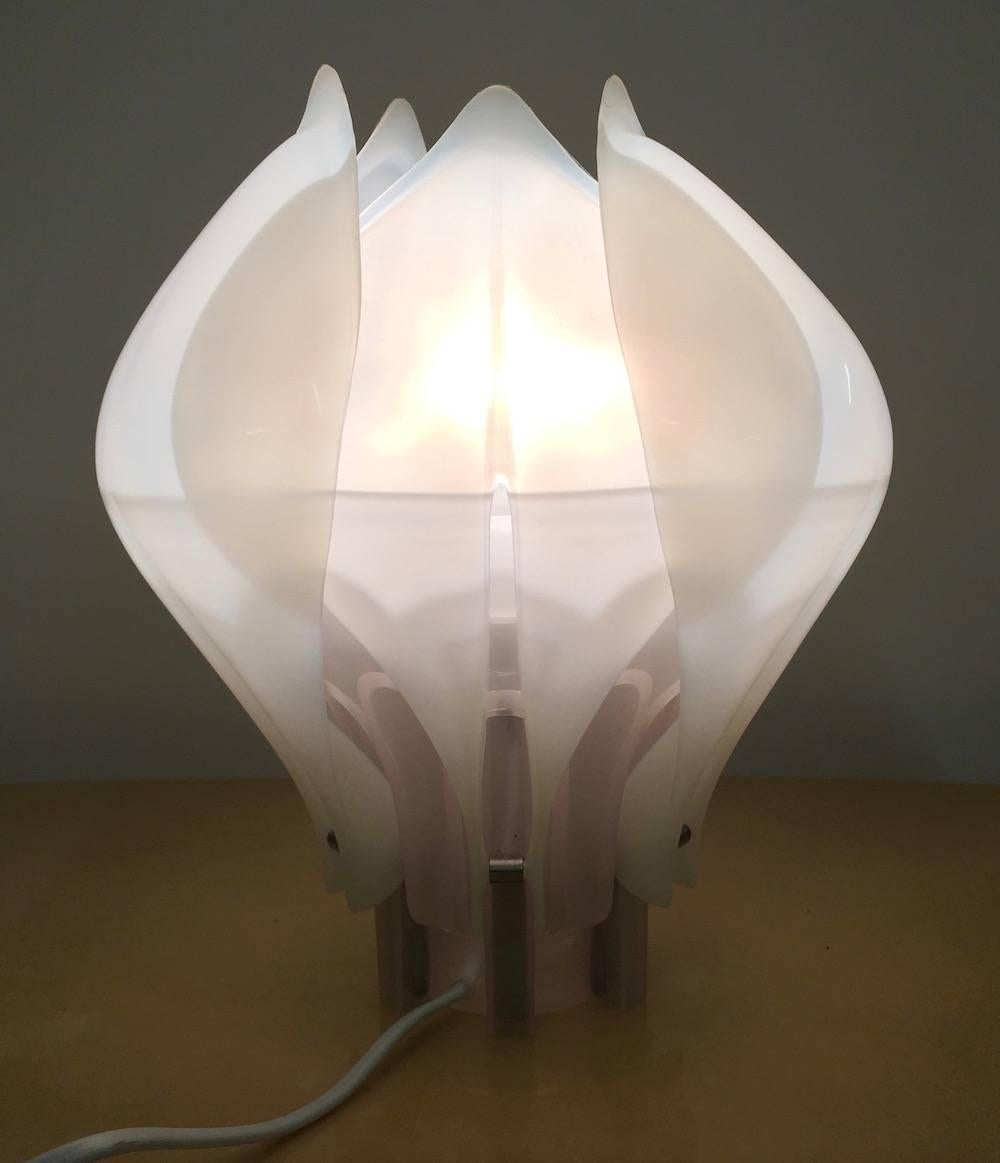 Plastique Très rare lampe de table de Günter Ssymmank NOS en vente