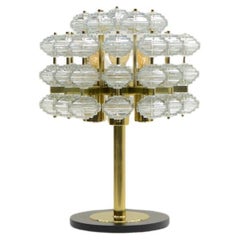Very Rare table lamp by VEB leuchtenbau Leipzig, 1960s Germany.
