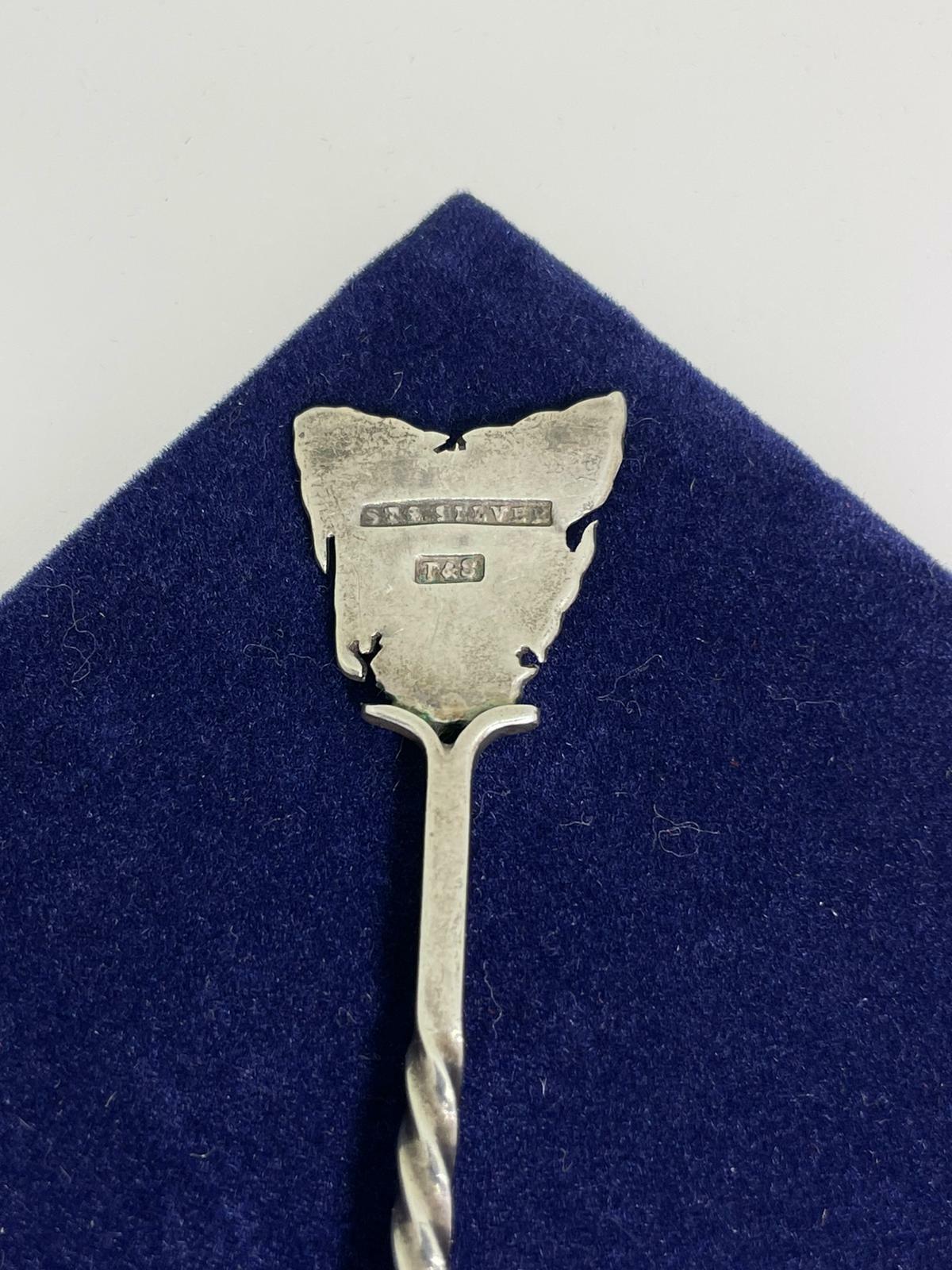 Seltener Tasmanischer S/Silber- Souvenir-Löffel von Taylor & Sharp aus Silber. Australien, um 1910. (Edwardian) im Angebot