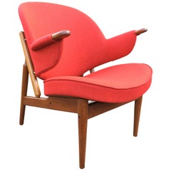 Very Rare Teak Armchair by Arne Hovmand Olsen