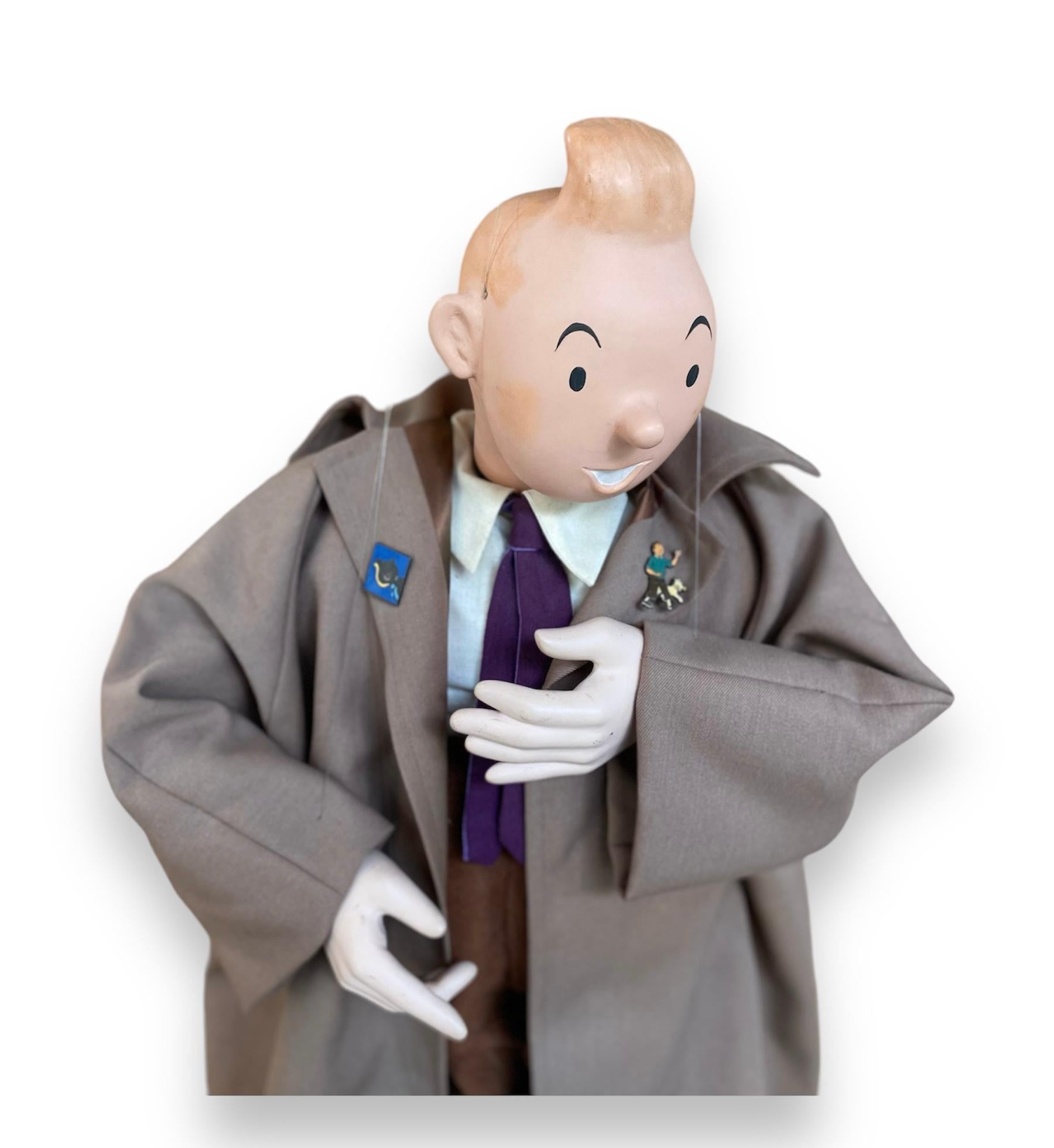 Very Rare Tintin Puppet Hergé, Georges Remi Dit For Sale 4