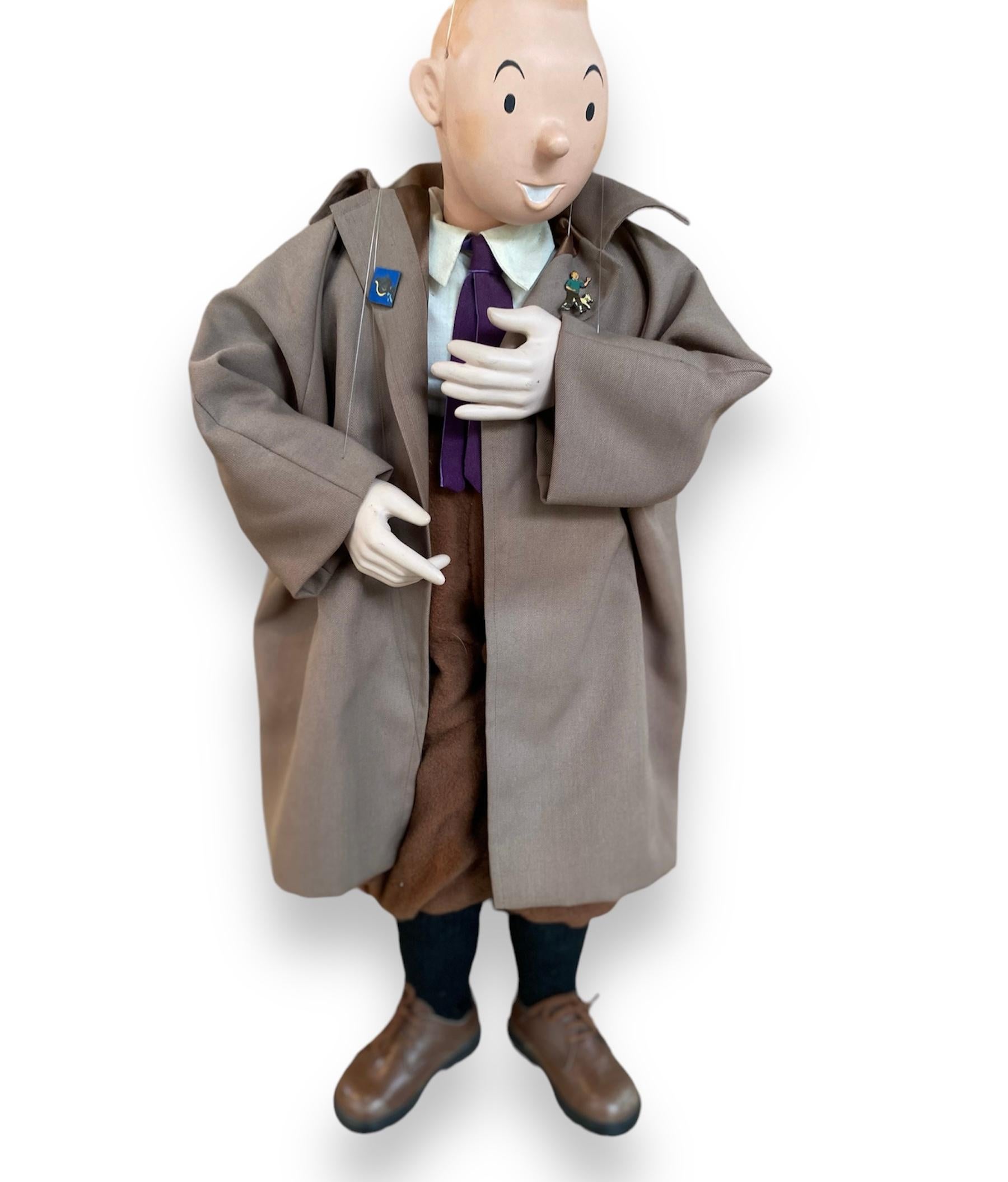 Very Rare Tintin Puppet Hergé, Georges Remi Dit For Sale 5