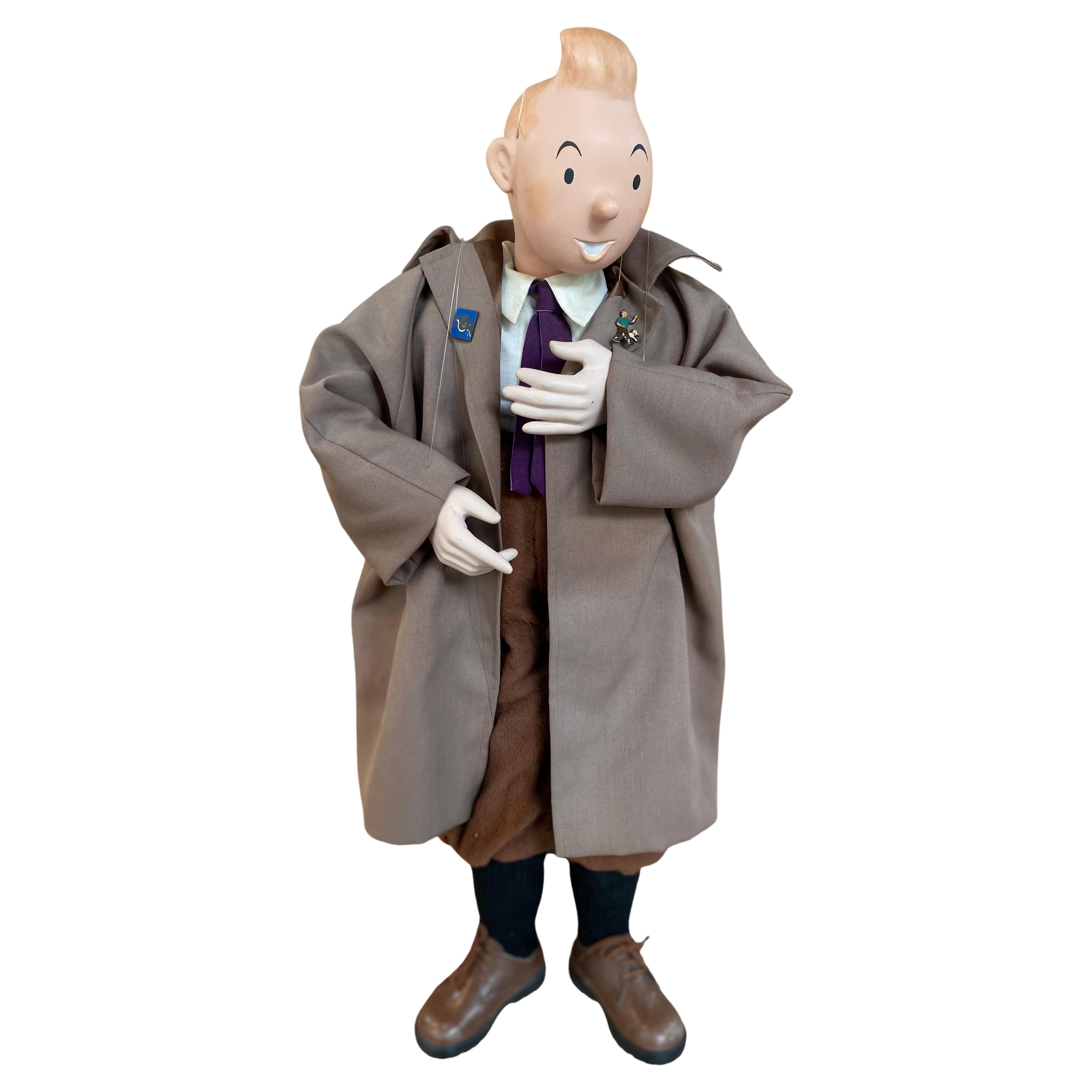 Very Rare Tintin Puppet Hergé, Georges Remi Dit