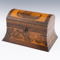 Very Rare Tunbridge Ware Box with Dover Church and Pharos