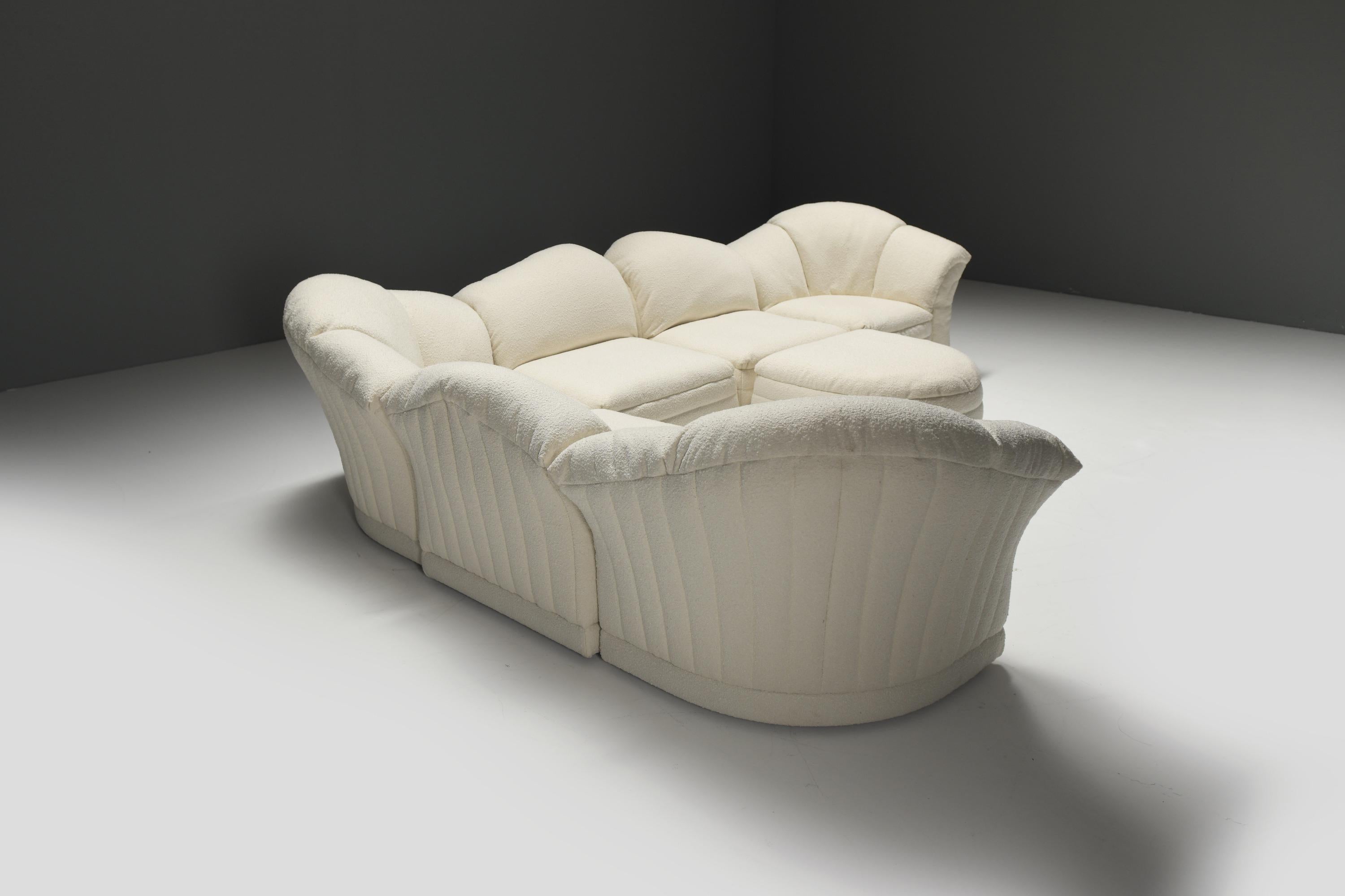 Very rare Vagues/Waves modular sofa by Hans Hopfer for Roche Bobois France For Sale 7