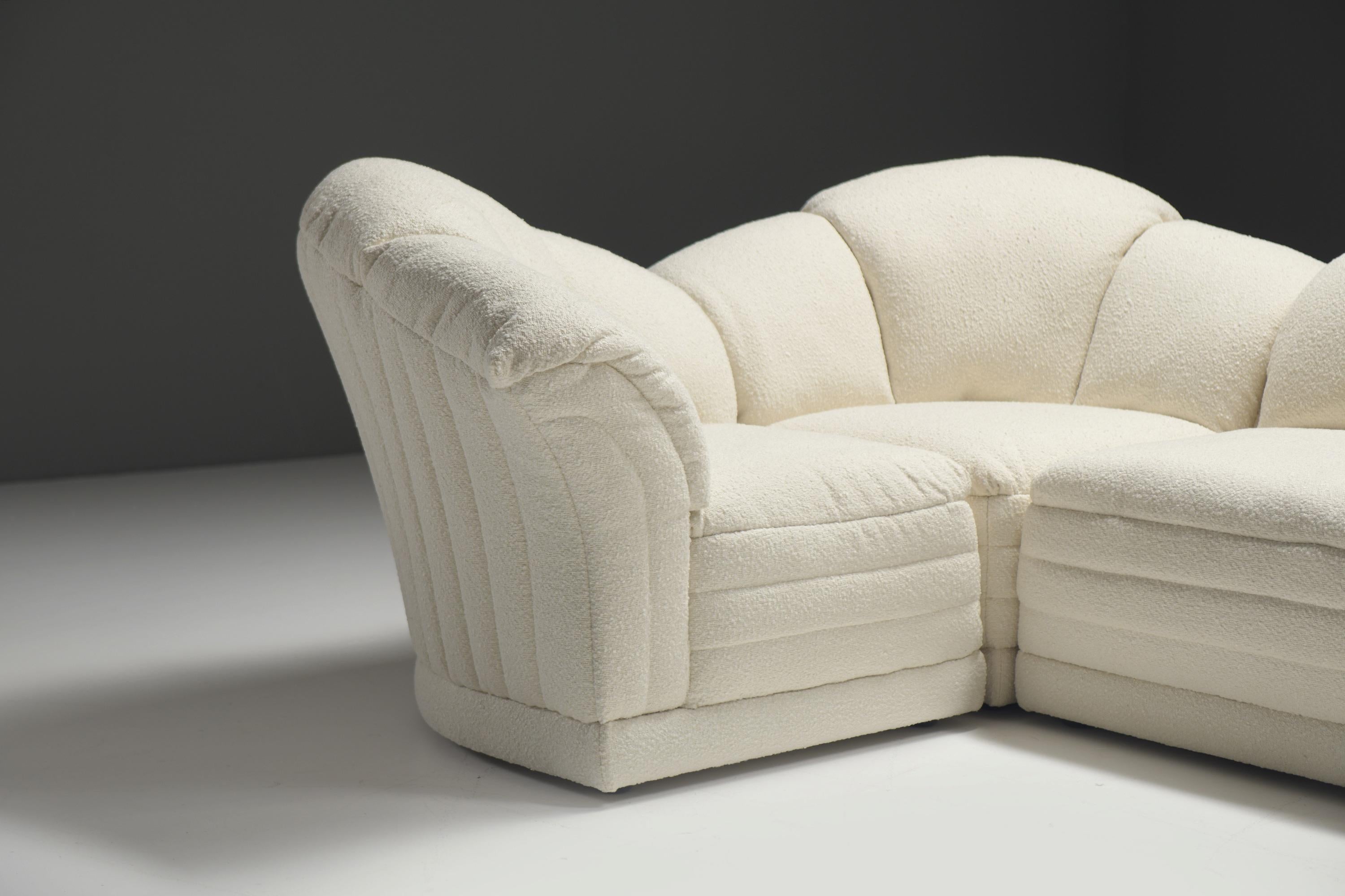 20th Century Very rare Vagues/Waves modular sofa by Hans Hopfer for Roche Bobois France For Sale