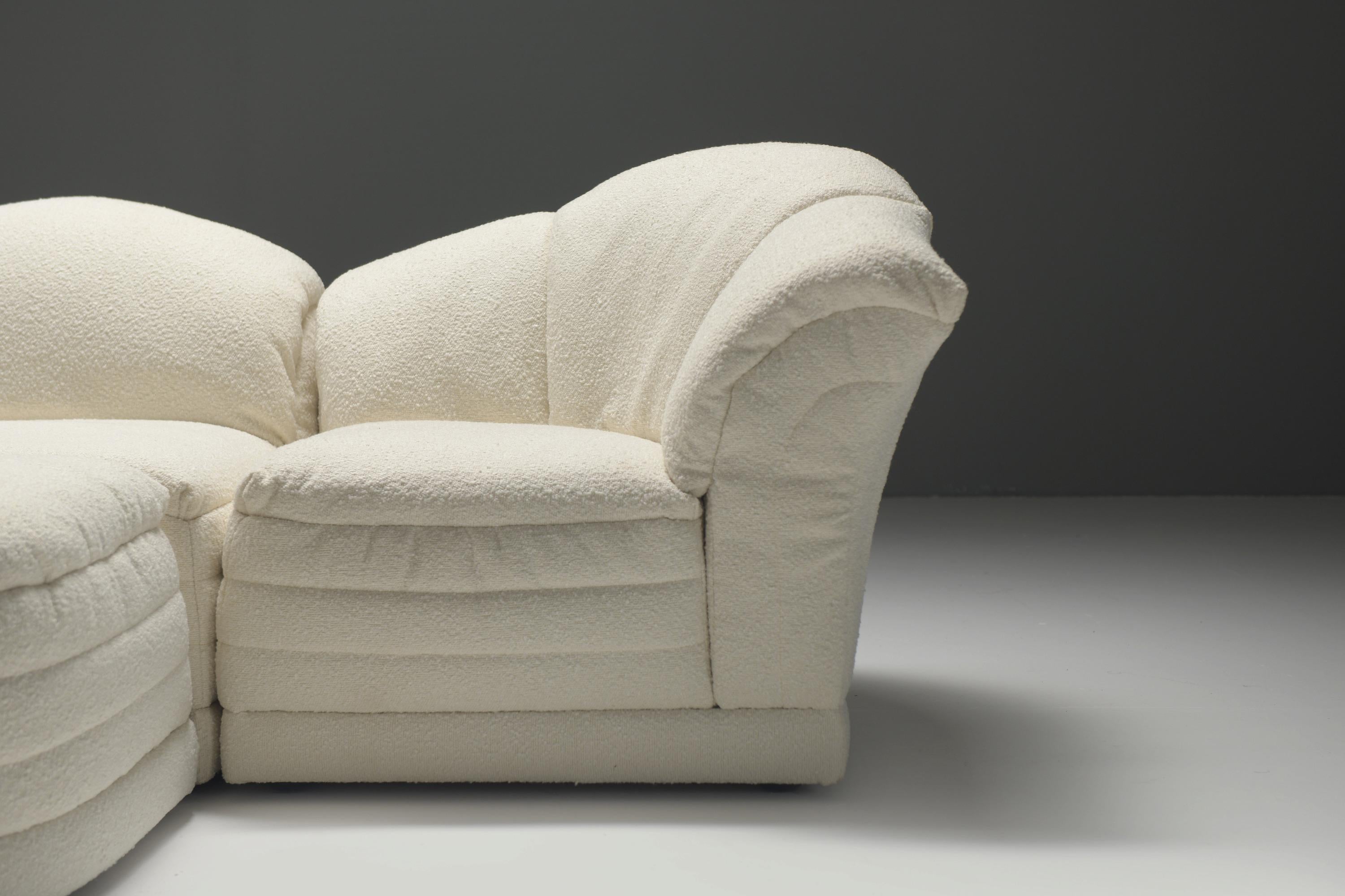 Fabric Very rare Vagues/Waves modular sofa by Hans Hopfer for Roche Bobois France For Sale