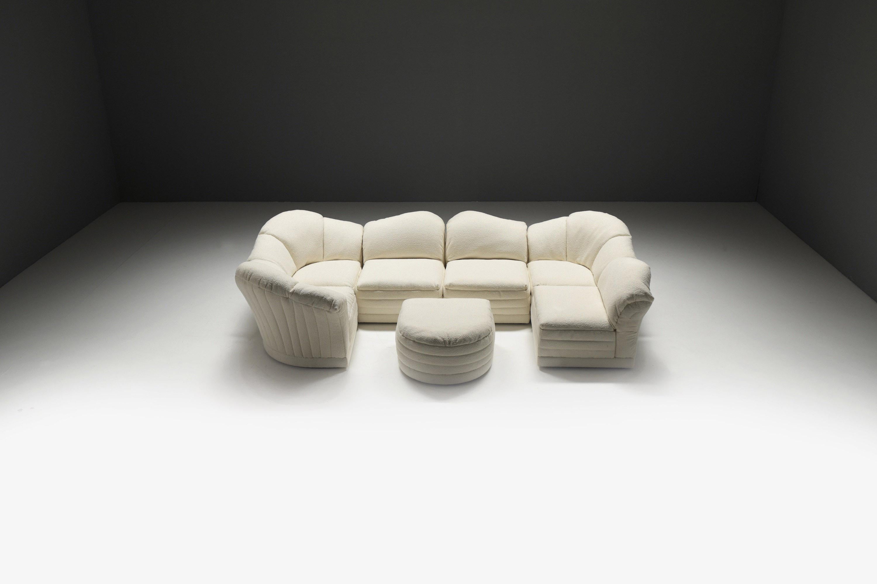 Very rare Vagues/Waves modular sofa by Hans Hopfer for Roche Bobois France For Sale 1