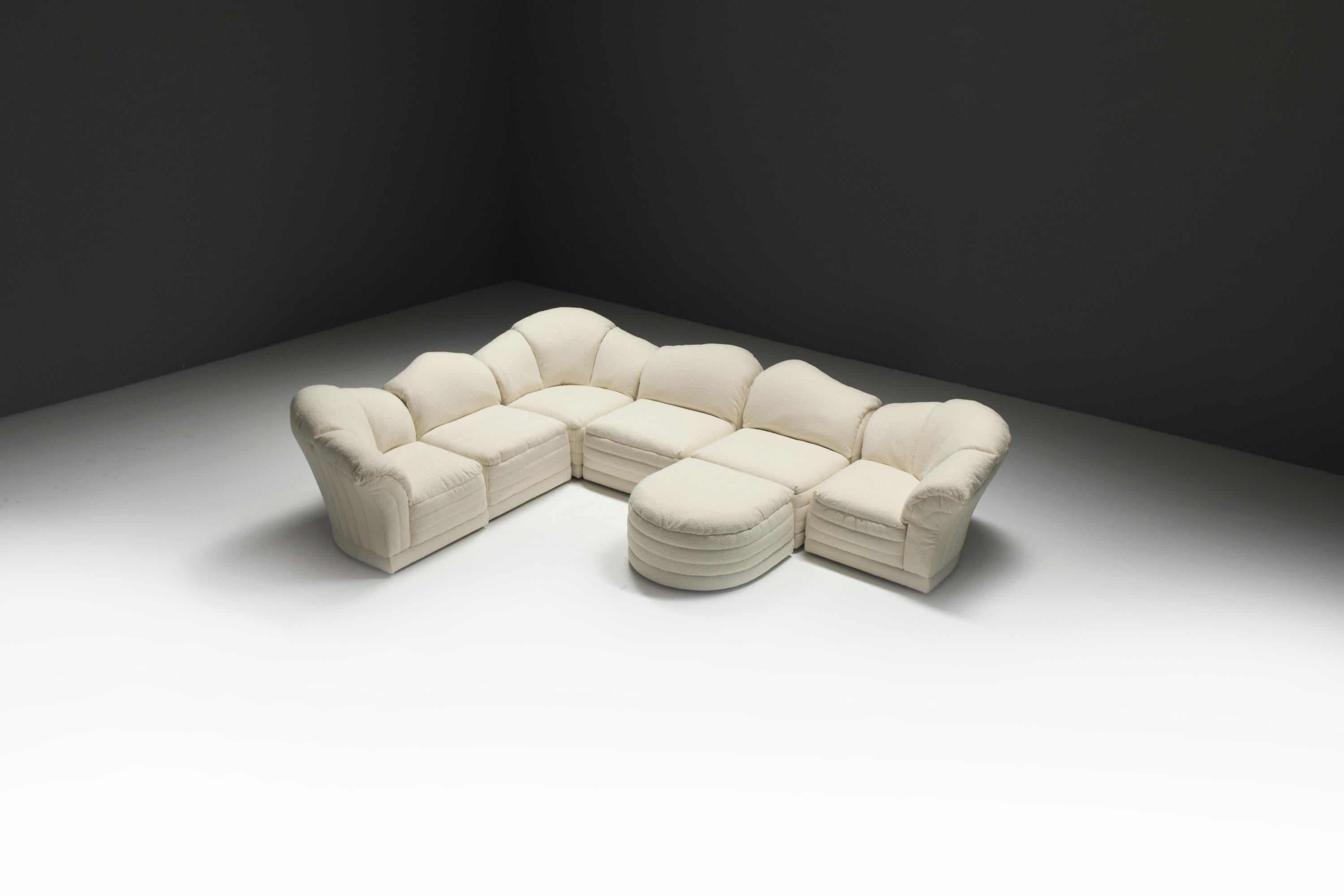 Very rare Vagues/Waves modular sofa by Hans Hopfer for Roche Bobois France For Sale 2