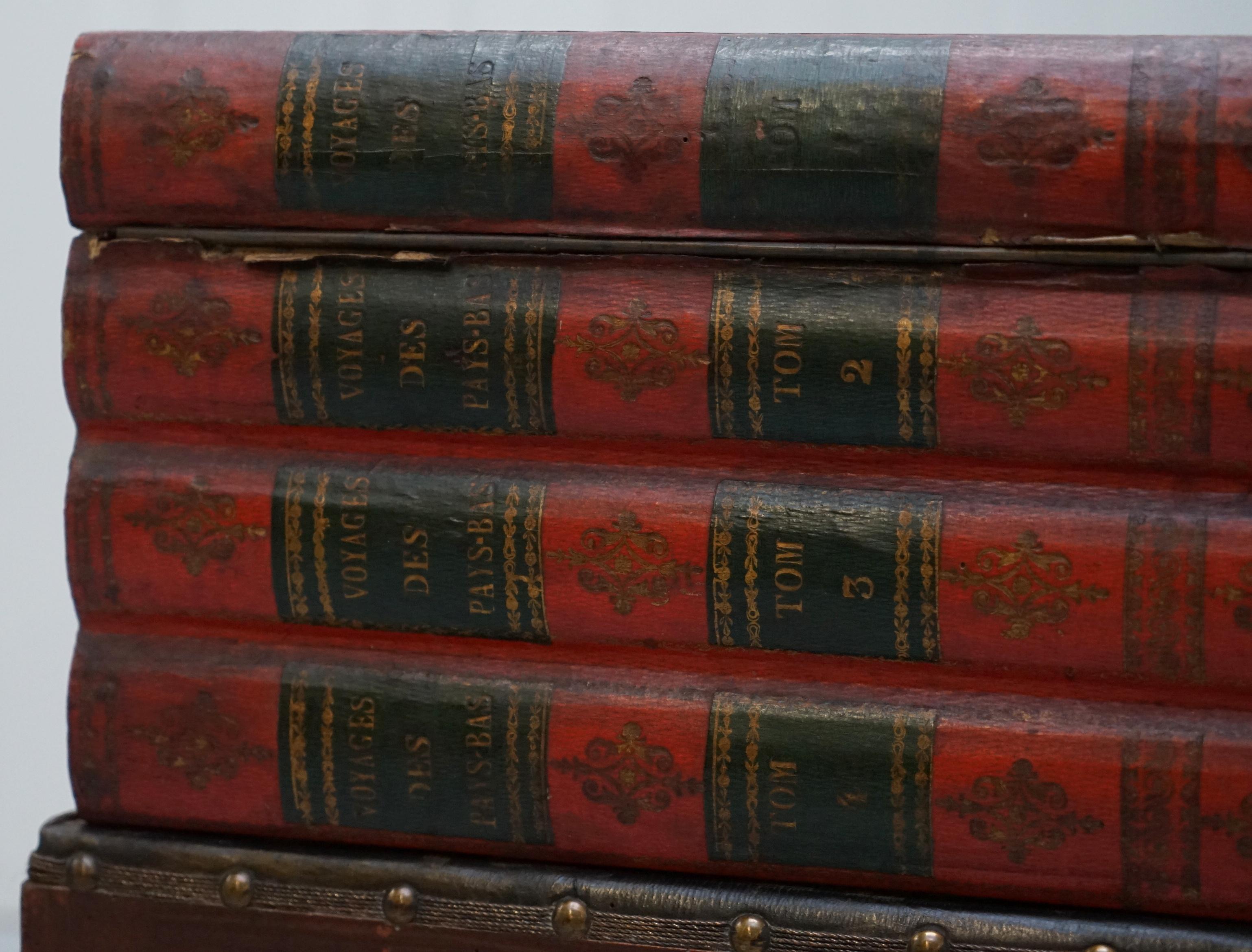 Very Rare Victorian circa 1880 Side Table Size Commode Stack of Scholars Books In Distressed Condition In West Sussex, Pulborough
