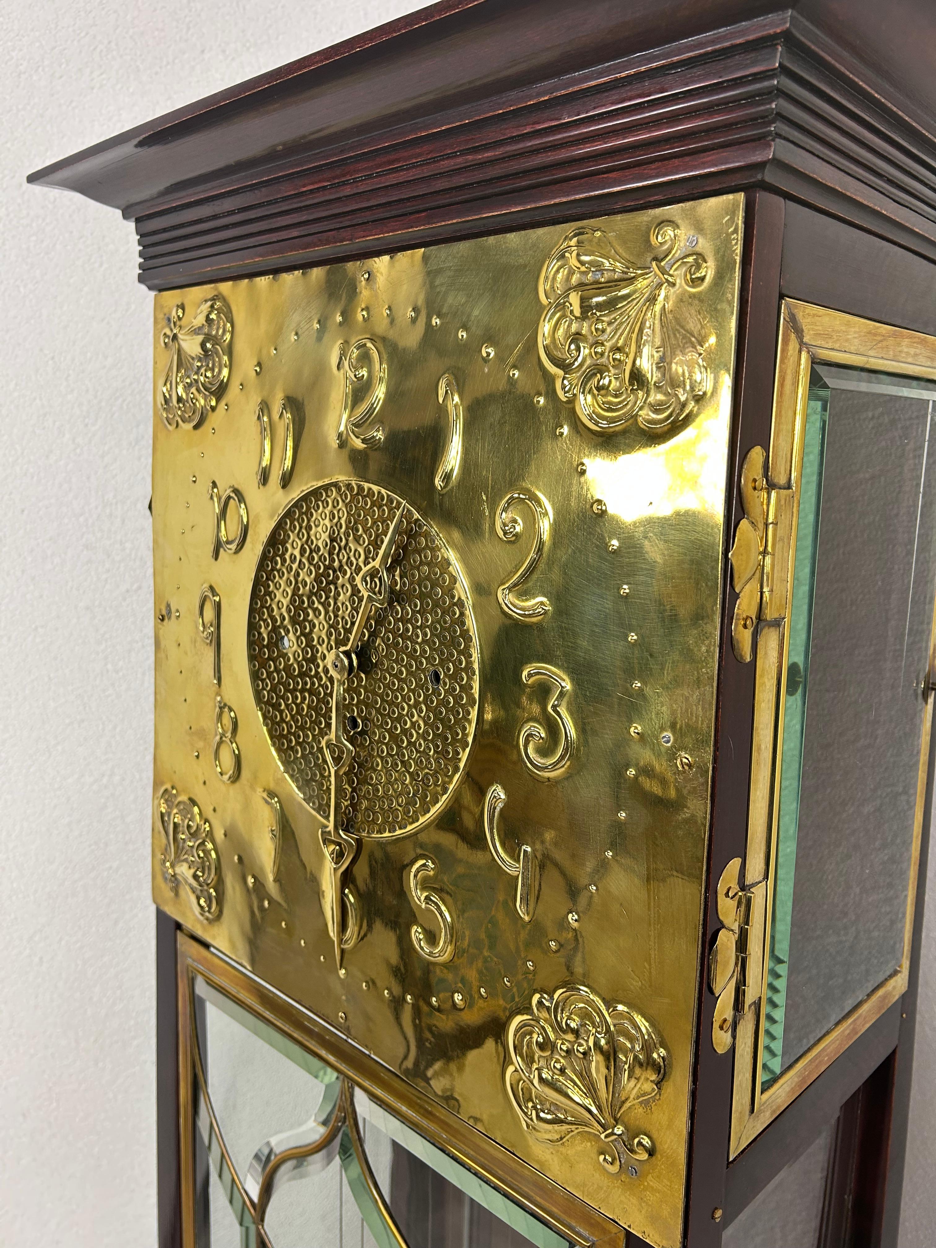 Very rare vienna secession floor clock For Sale 3