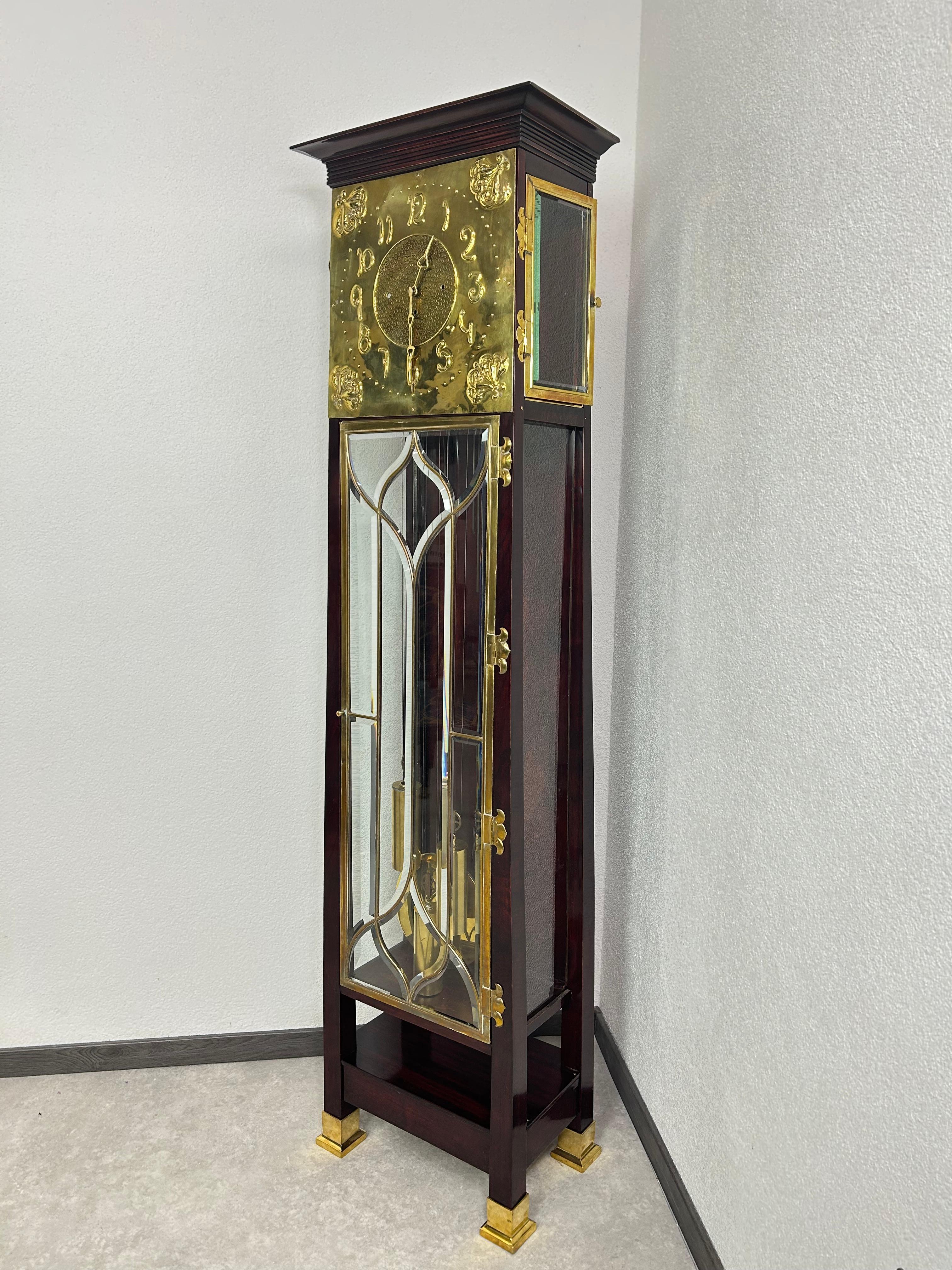 Vienna Secession Very rare vienna secession floor clock For Sale