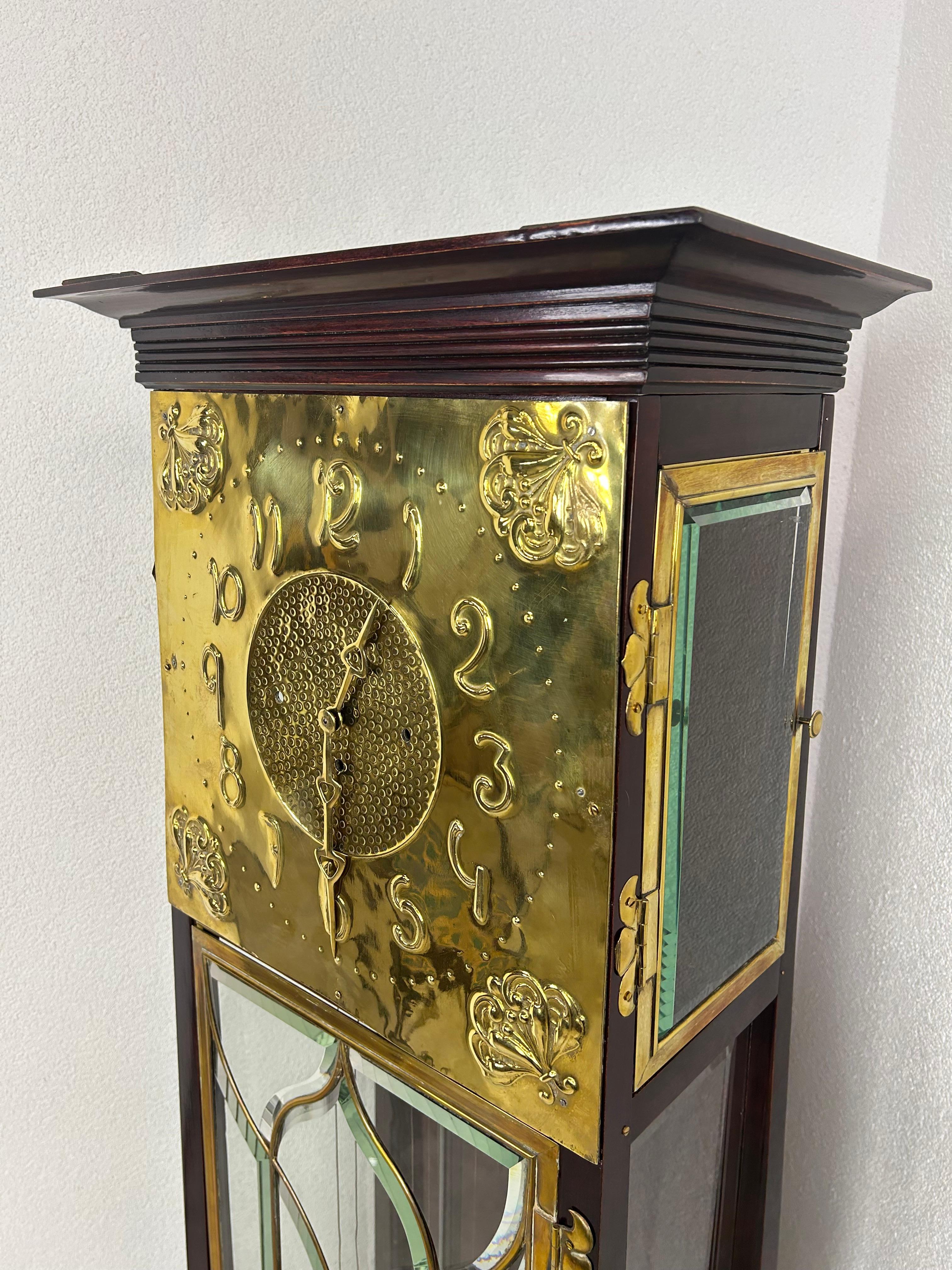 Very rare vienna secession floor clock For Sale 2
