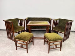 Grupo de asientos de secesión de Viena muy raro