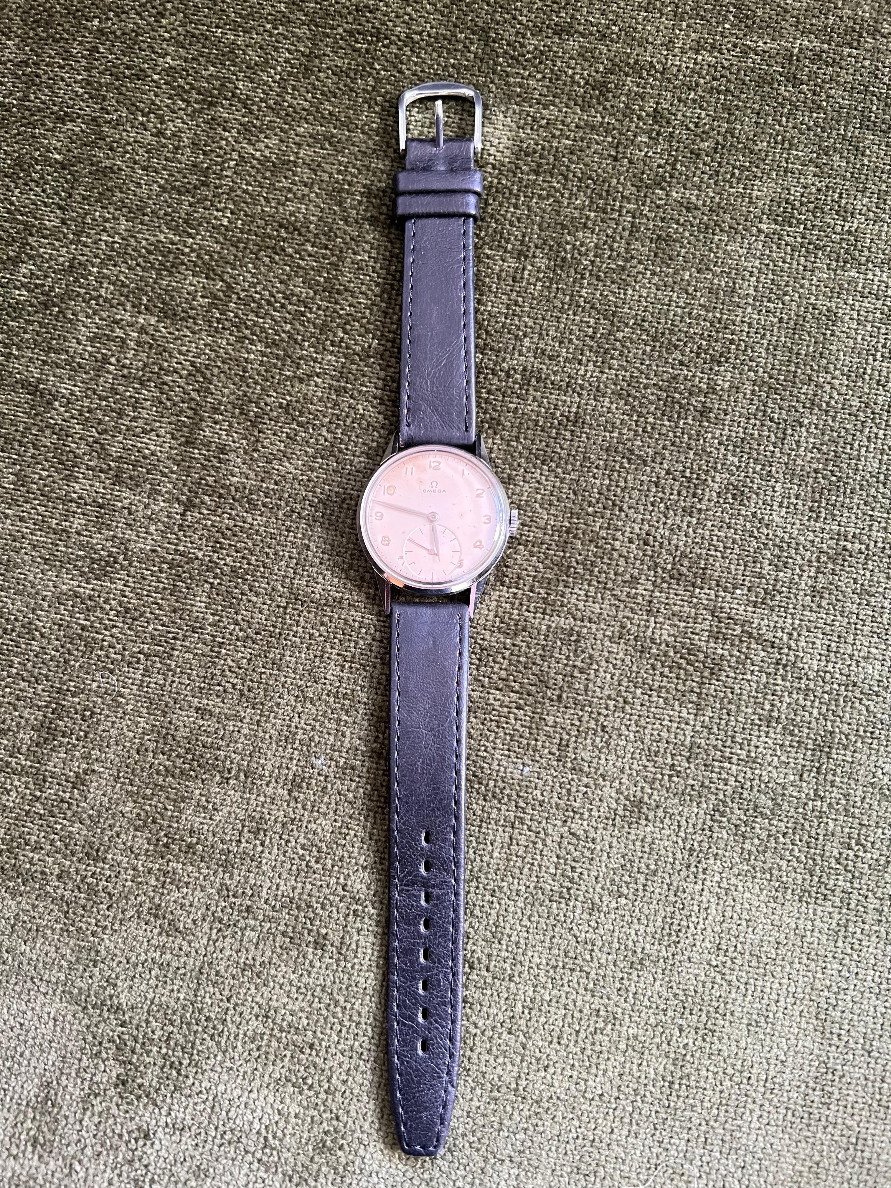 Seltene Vintage 1944 Omega Chronometer-Uhr, US Navy, ausgestellt im Angebot 1