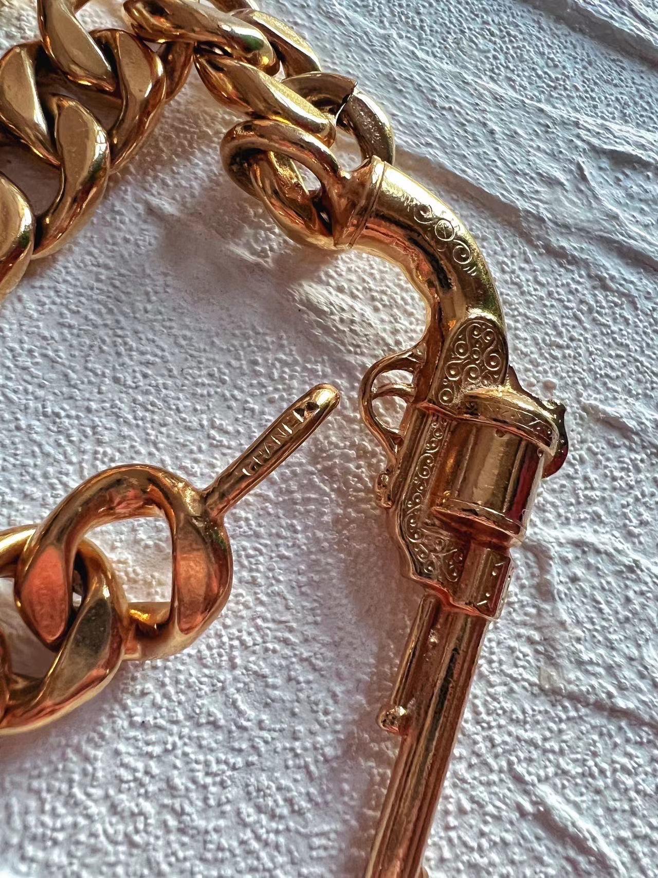 Very Rare Vintage Chanel Gun Motif Necklace 2