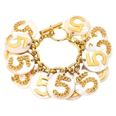 Very Rare Vintage Chanel No.5 Motif Bracelet