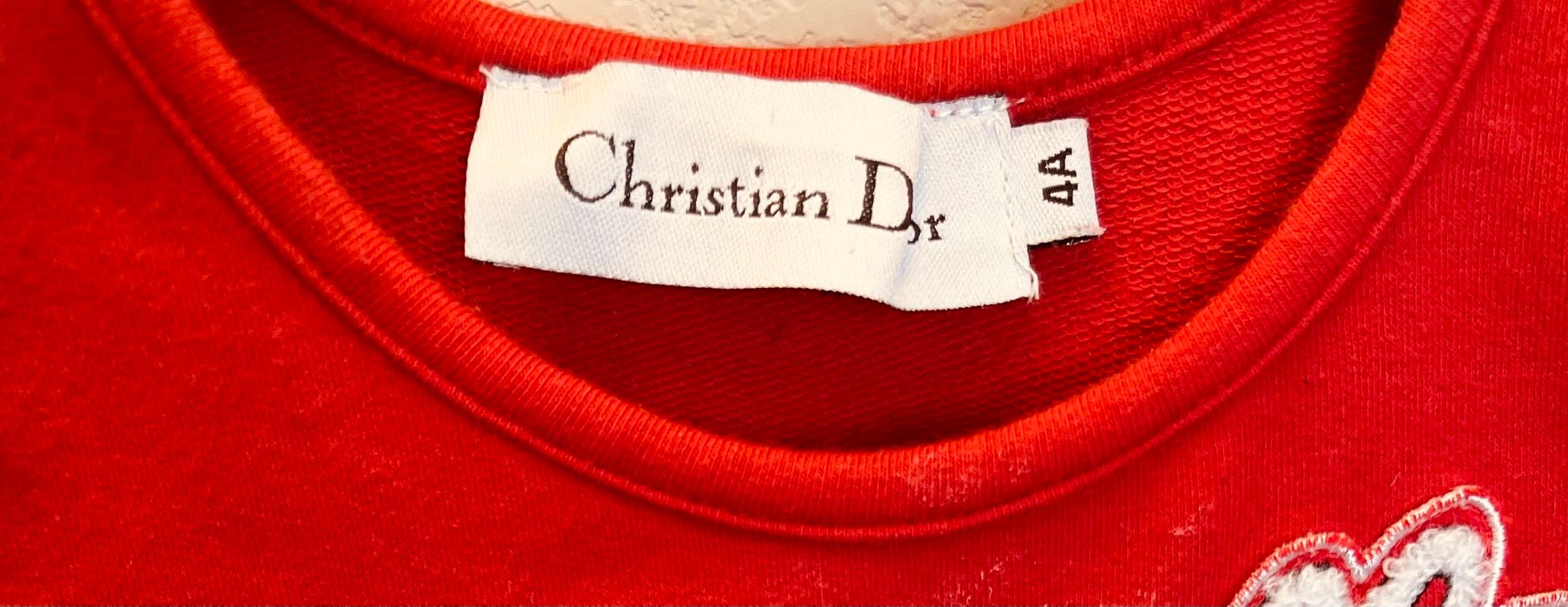 Seltenes Vintage Christian Dior „Adiorable“ Jersey Girl's Kleid im Sporty Chic 4A im Zustand „Gut“ im Angebot in Hoffman Estates, IL