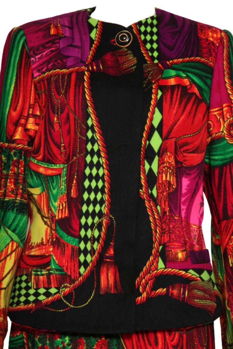 Marron Costume de théâtre vintage très rare Gianni Versace Couture en vente