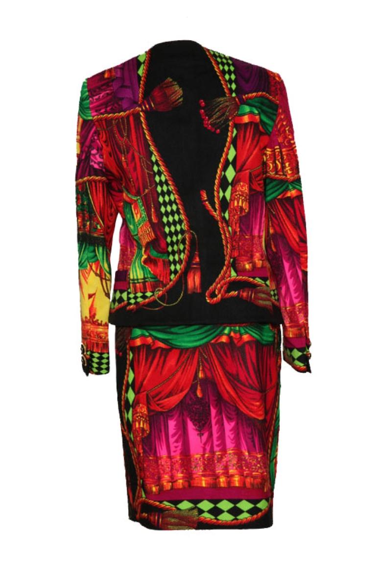 Women's Very Rare Vintage Gianni Versace Couture Theater Print Suits For Sale