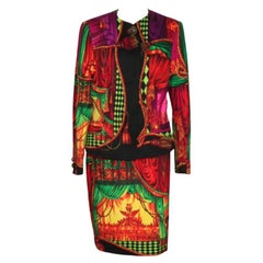 Very Rare Vintage Gianni Versace Couture Theater Print Suits
