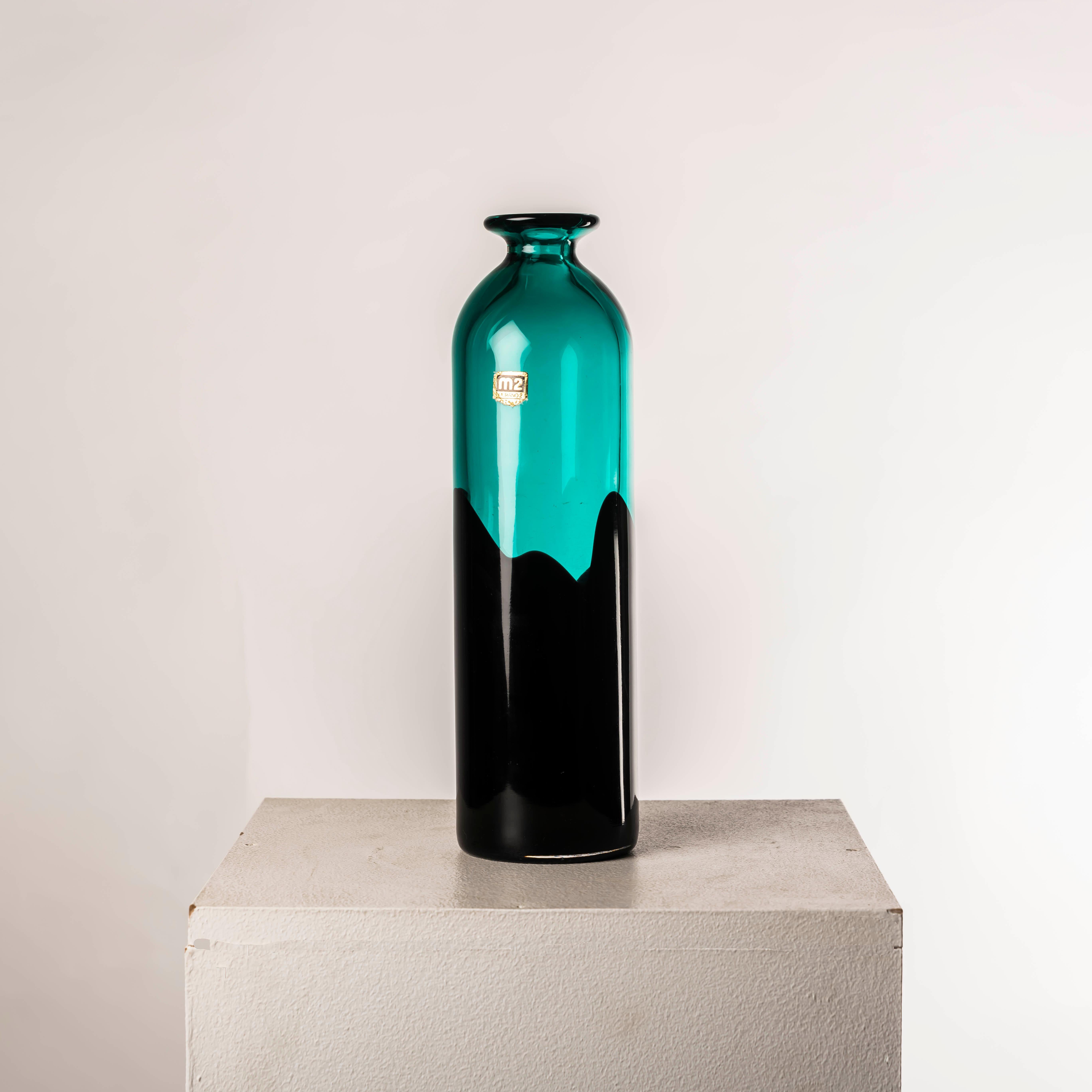 XX secolo Rarissimo vaso d'epoca in vetro di murano firmato da Romano Donà in vendita
