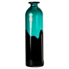 Sehr seltene Vase aus italienischem Murano-Glas, signiert von Romano Donà