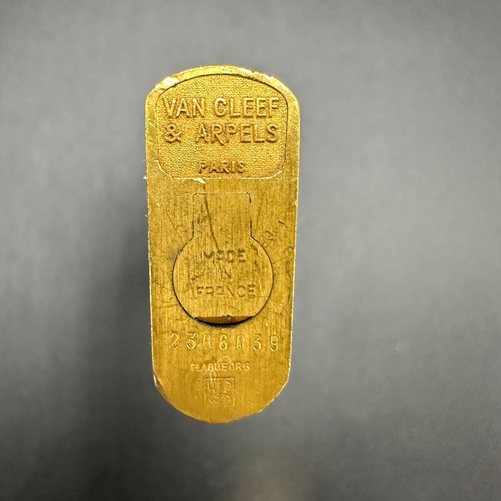 Very Rare Vintage Van Cleef & Arpels 18k Gold & Lacquer Lighter 1