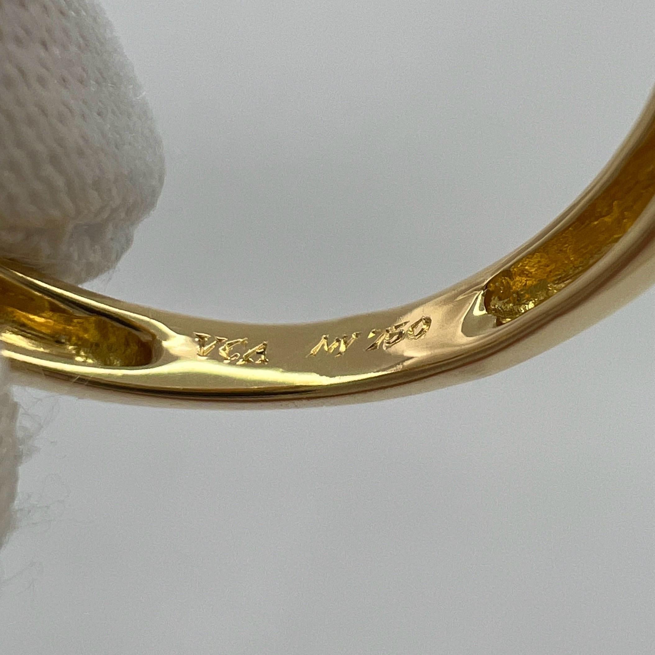 Sehr seltene Vintage Van Cleef & Arpels 18k Gelbgold Herz Dome Ring und Anhänger 1