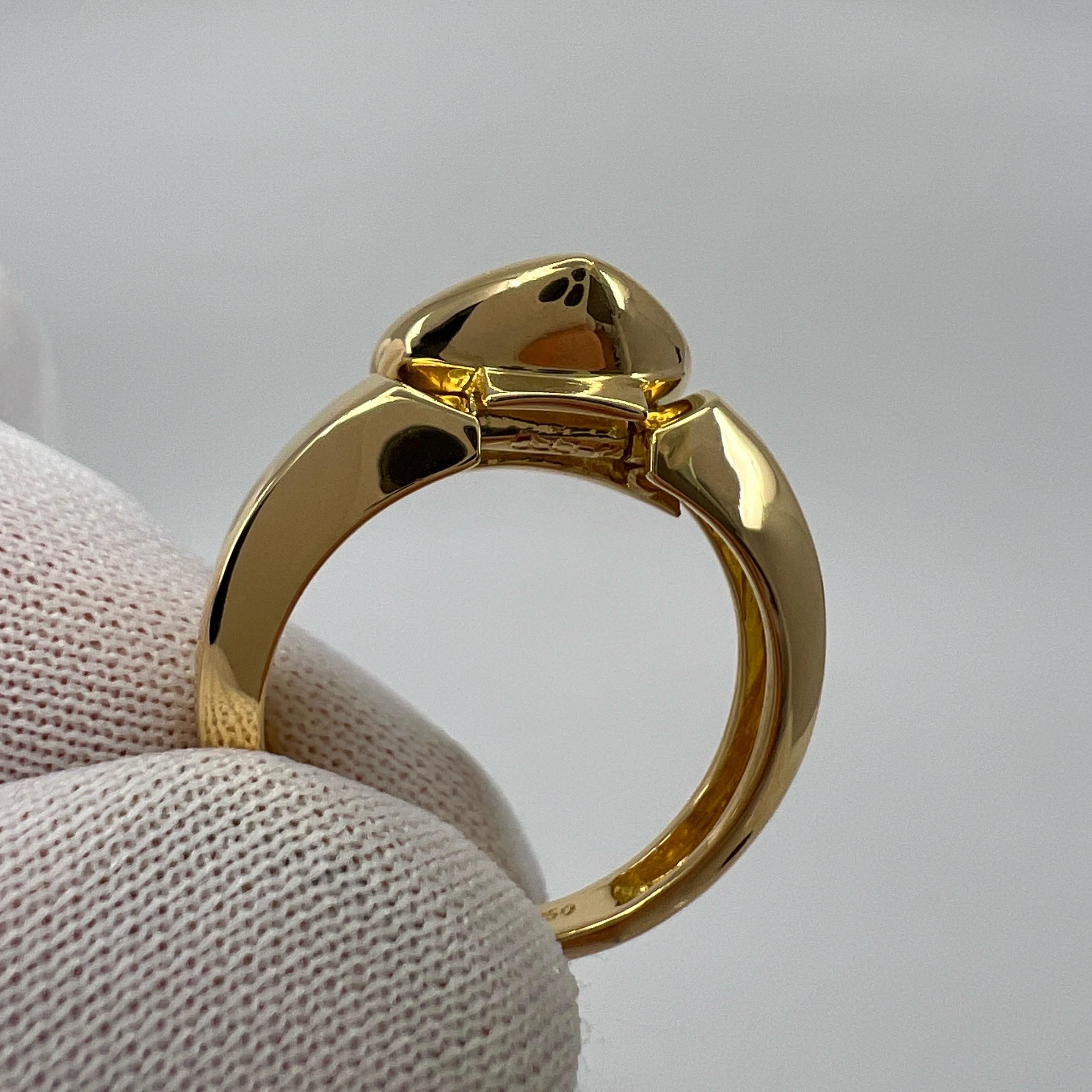 Sehr seltene Vintage Van Cleef & Arpels 18k Gelbgold Herz Dome Ring und Anhänger 5