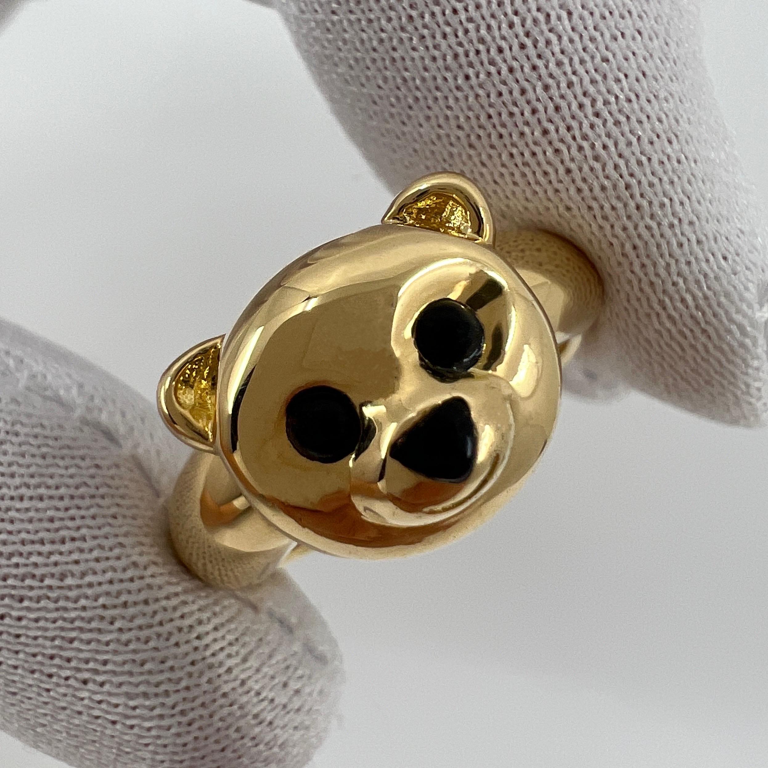 Sehr seltener Vintage Van Cleef & Arpels 18k Gelbgold Teddybär-Ring und Anhänger im Zustand „Gut“ in Birmingham, GB