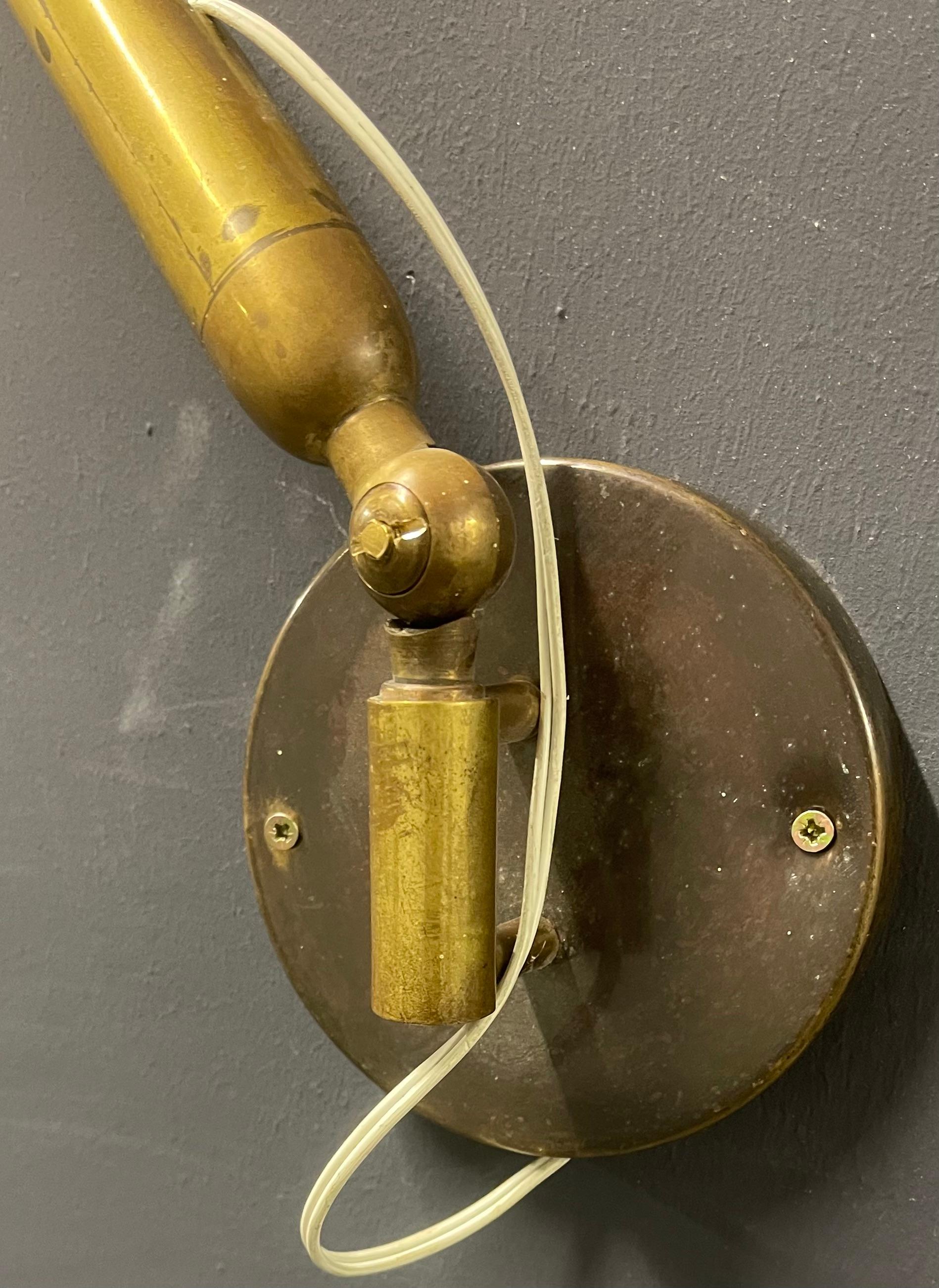Mid-20th Century Very Rare Wall Lamp by Lumen / Italy For Sale