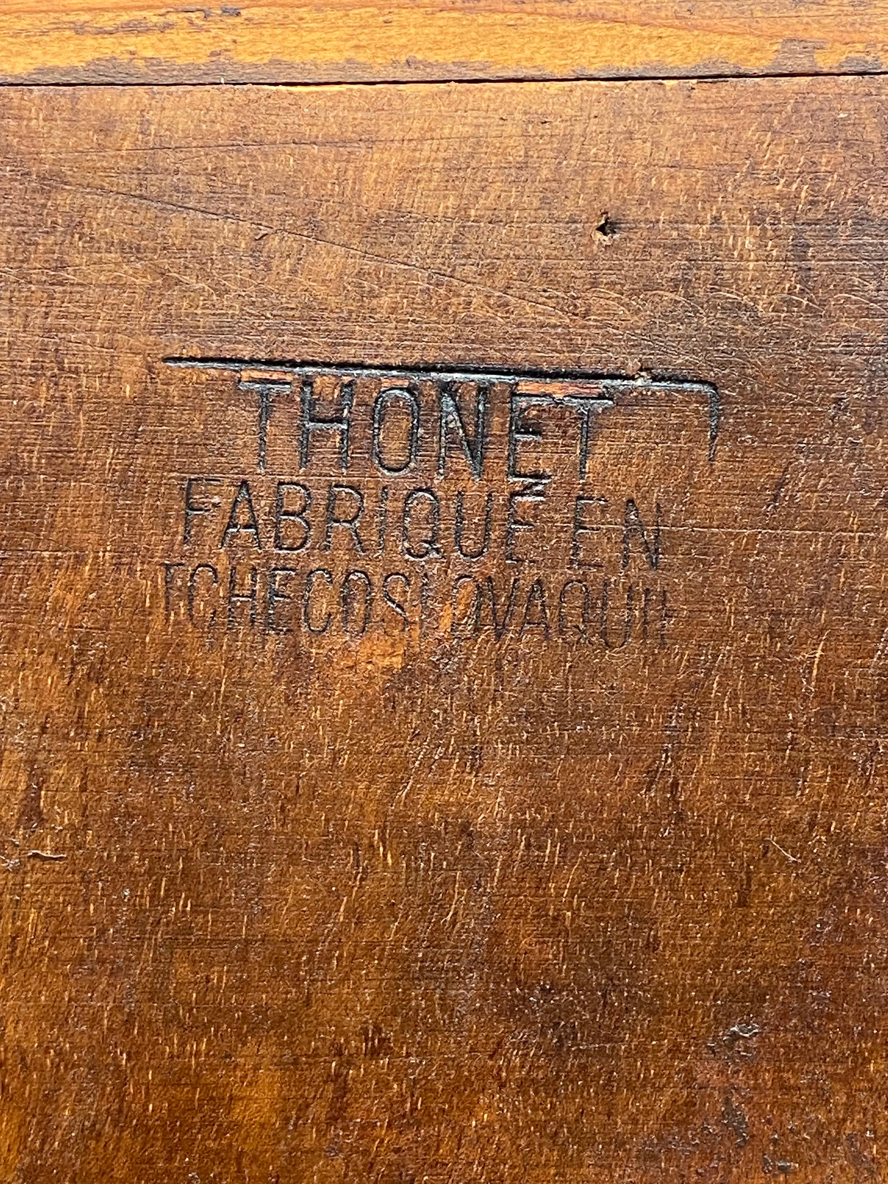 Très rare meuble de bar art déco en noyer par Thonet en vente 4