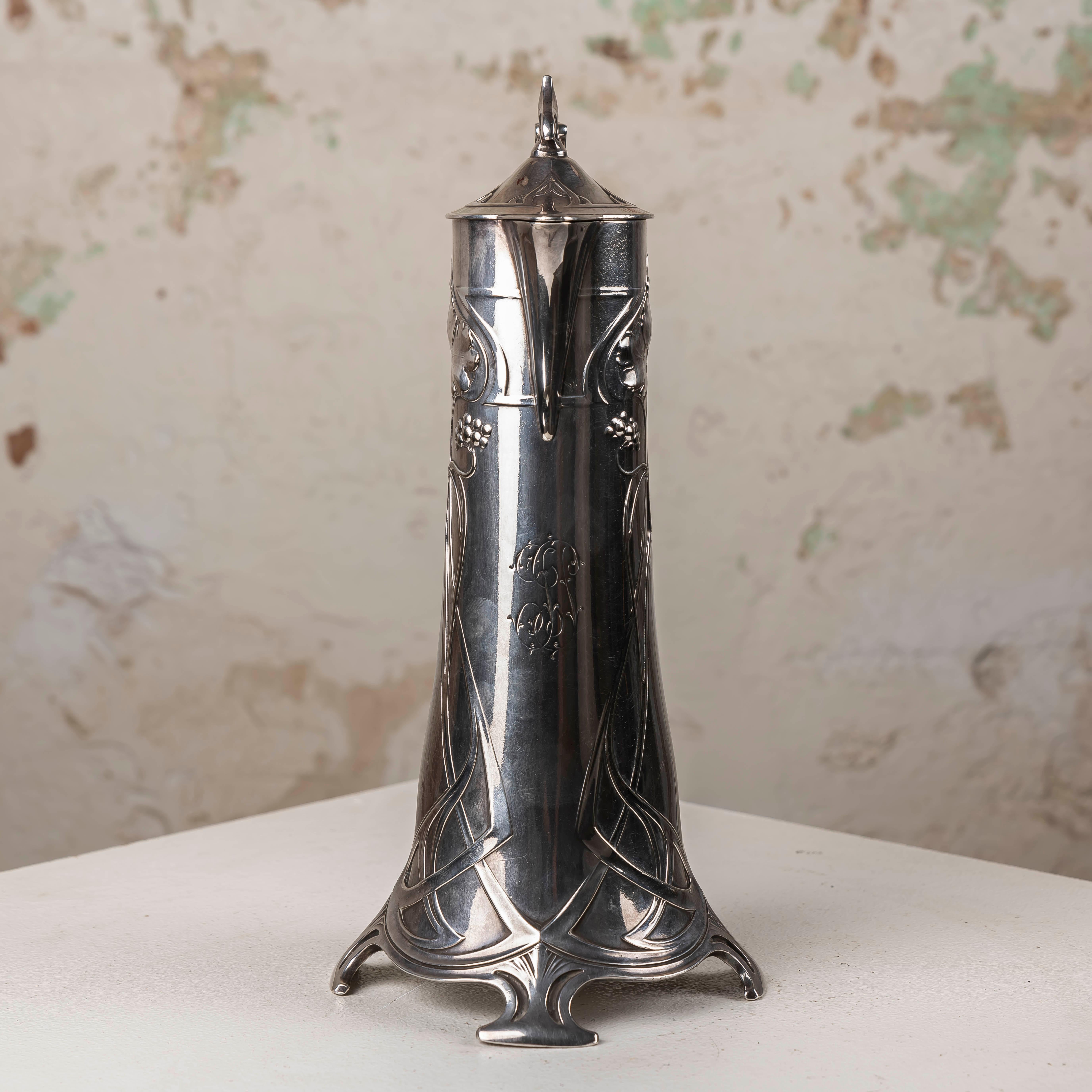 Very Rare W.M.F. silverplate wine service 5