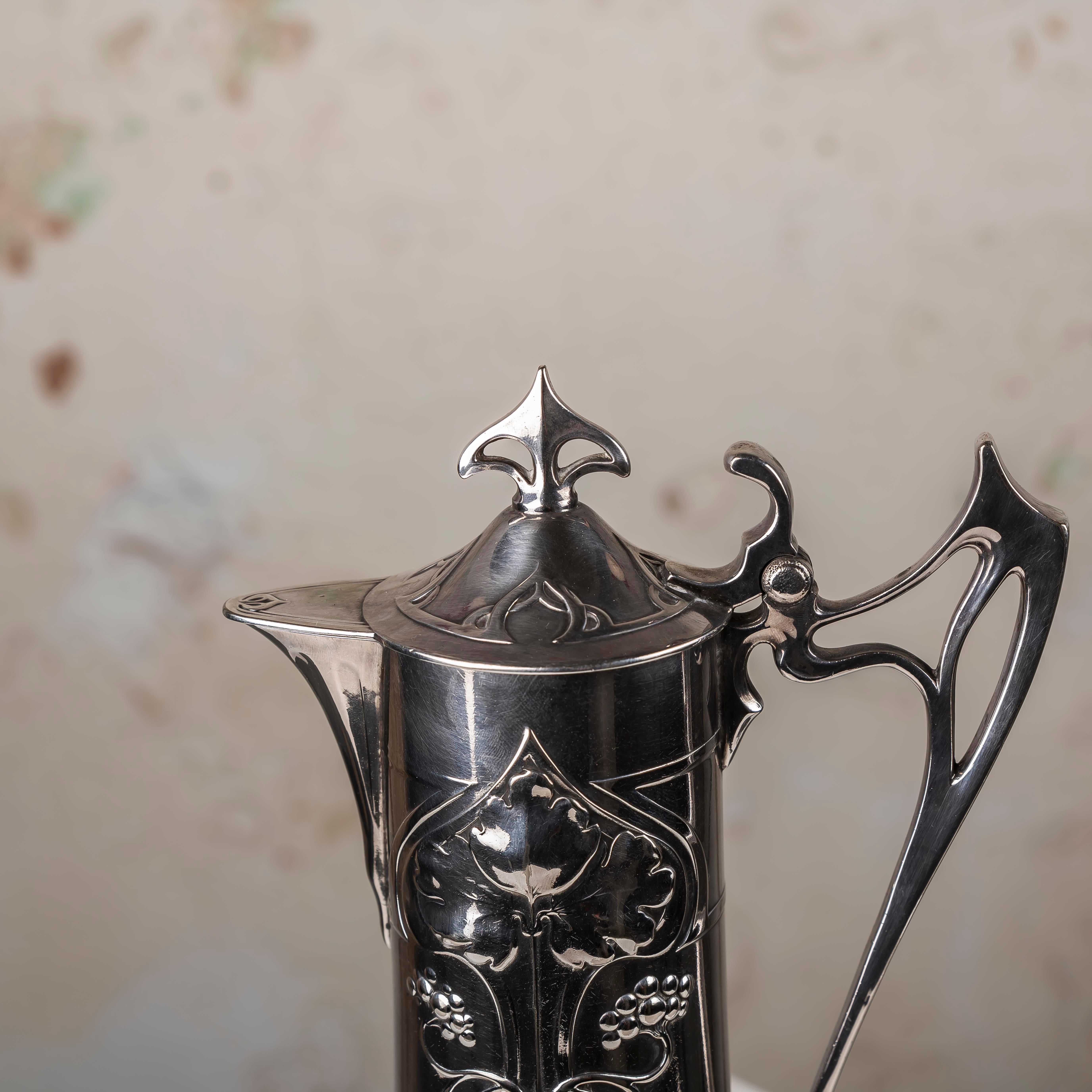 Very Rare W.M.F. silverplate wine service 7