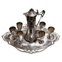 Very Rare W.M.F. silverplate wine service