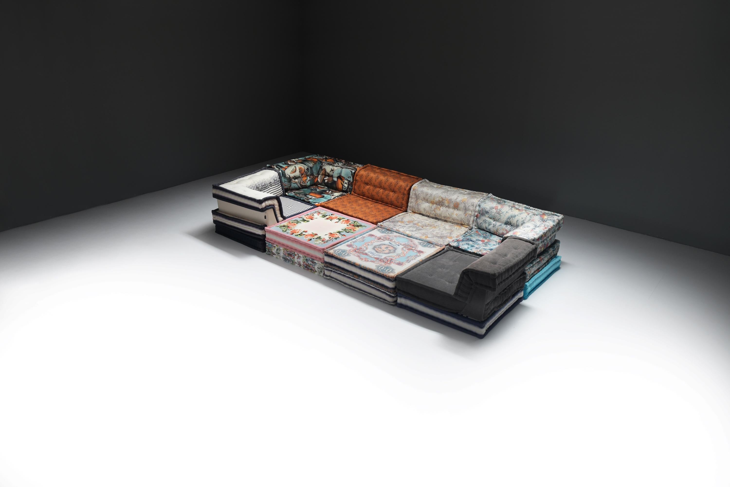 Very rare XL Mah Jong ‘Jean Paul Gaultier' - Hans Hopfer - Roche Bobois France In Good Condition For Sale In Buggenhout, Oost-Vlaanderen