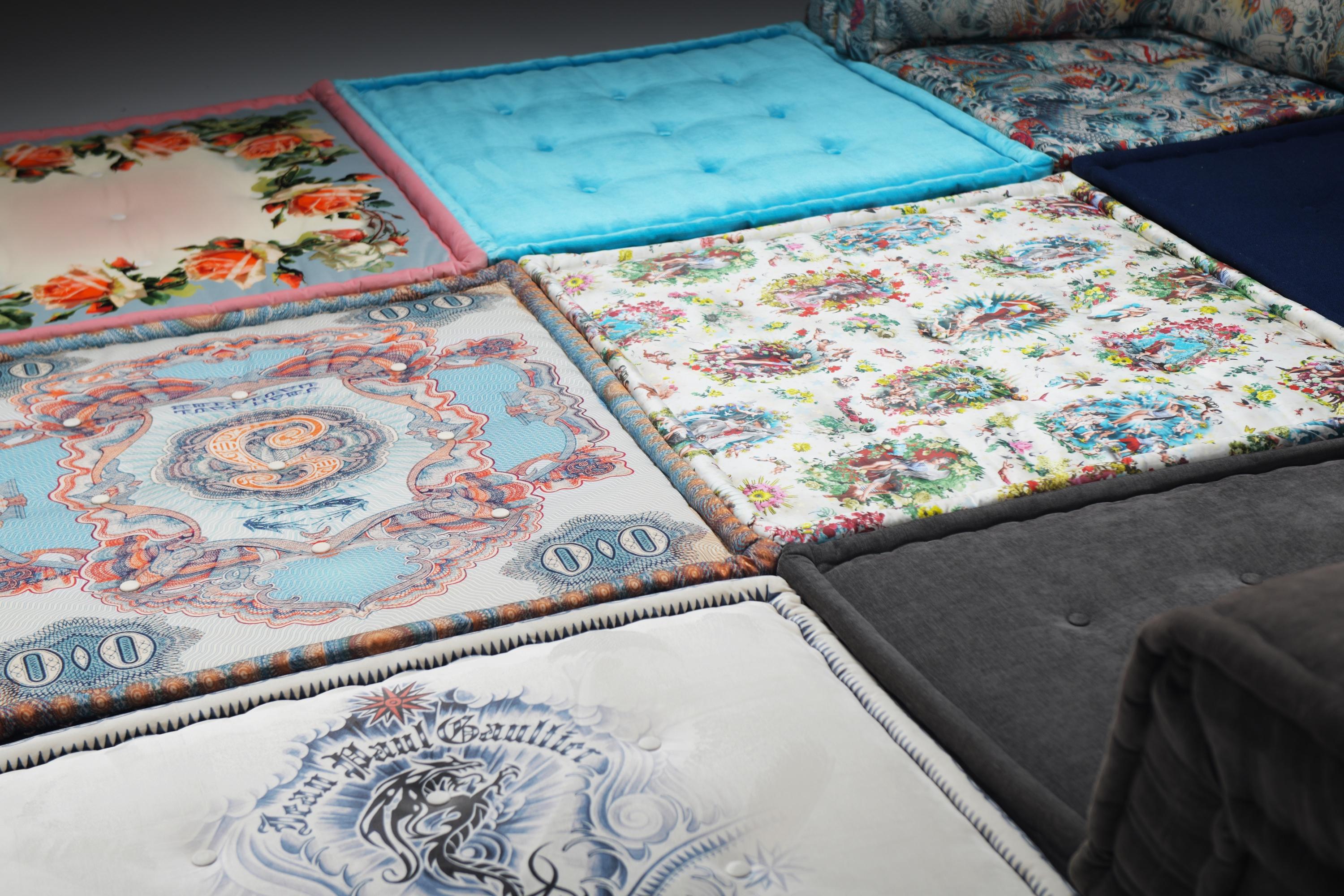Fabric Very rare XL Mah Jong ‘Jean Paul Gaultier' - Hans Hopfer - Roche Bobois France For Sale