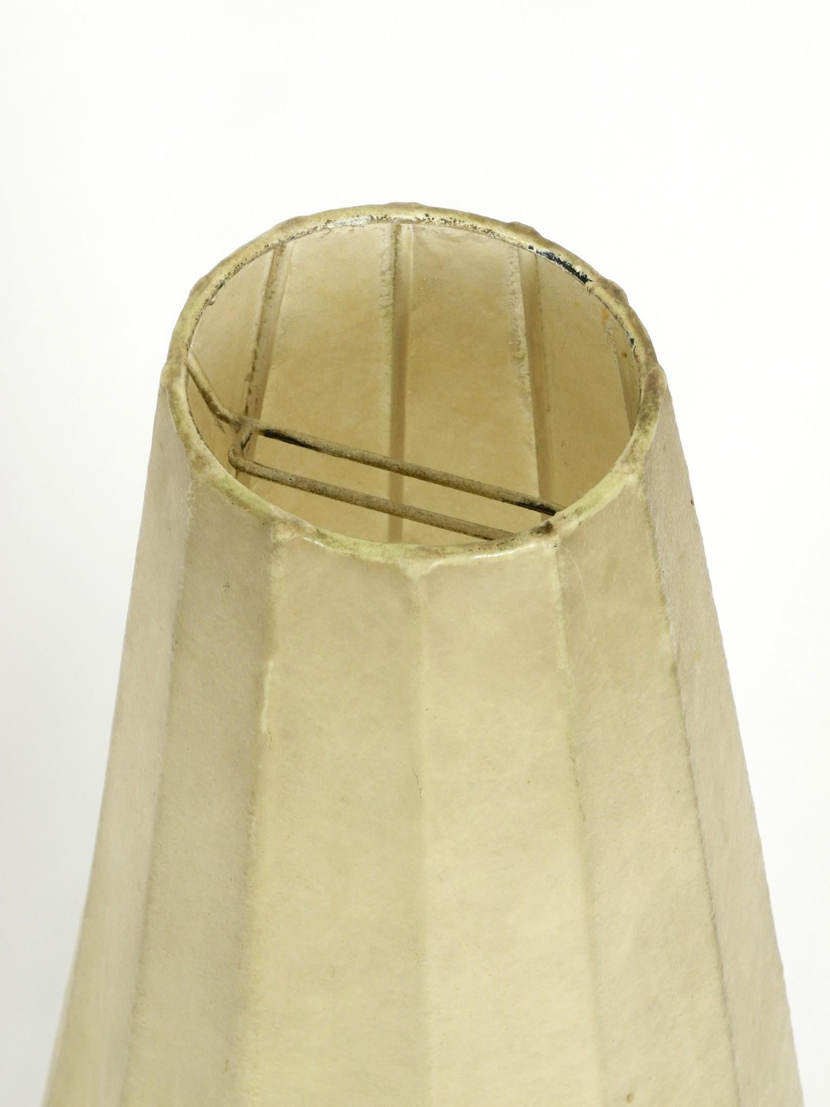 Metal Very Rare Extra Large Mid-Century Modern Tripod Cocoon Floor Lamp