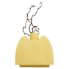 Very Rare Yellow Ceramic Vase - Probably Wilhelm Kage - Gustavsberg 1940s