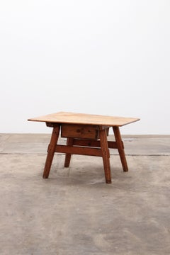 Very rural old German pay table side table.