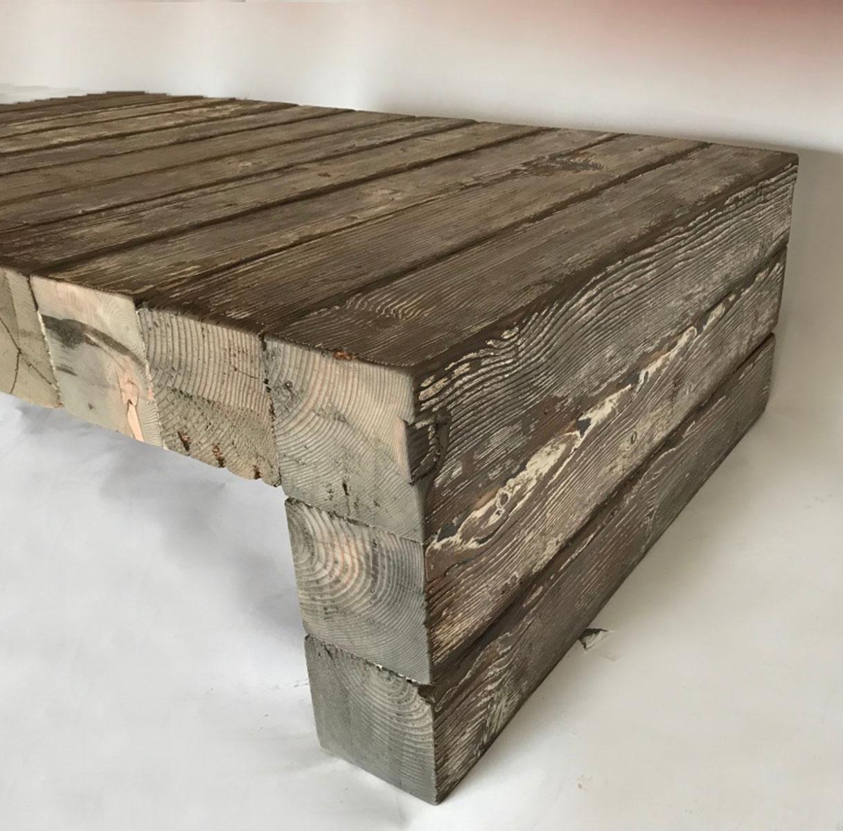 rustic outdoor coffee table