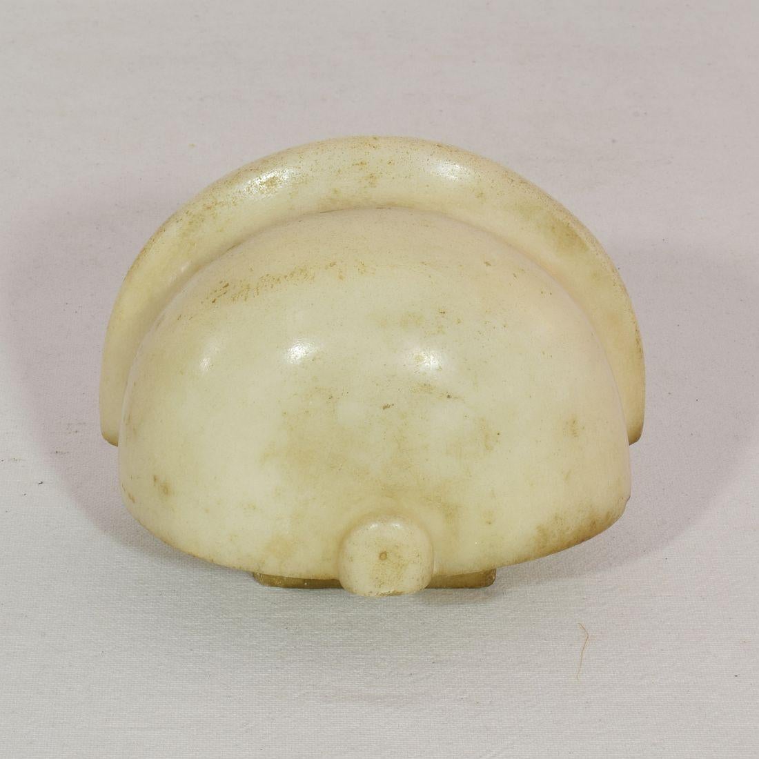 Very Small 18th Century Italian Baroque Marble Holy Water Font or Stoup 7