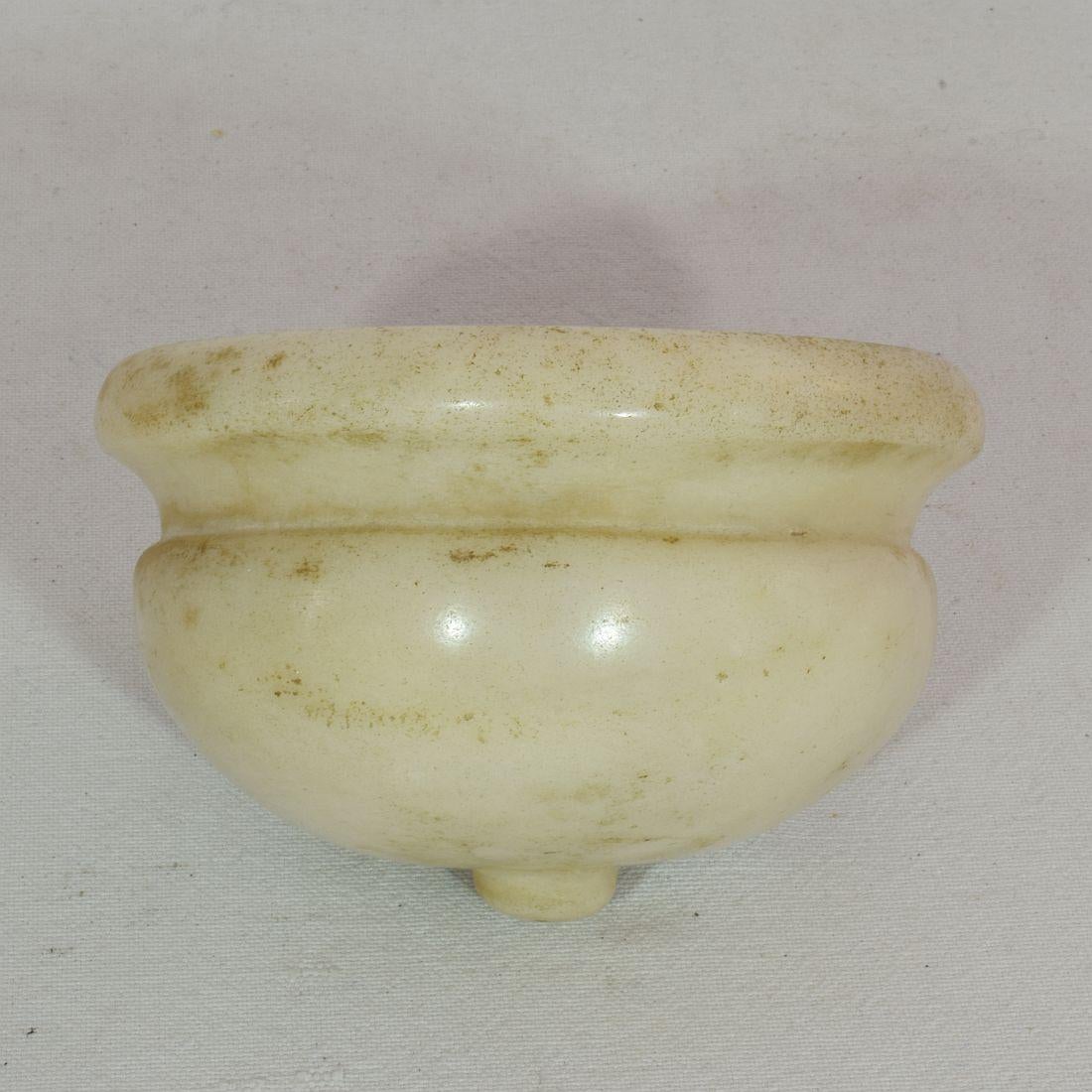 18th Century and Earlier Very Small 18th Century Italian Baroque Marble Holy Water Font or Stoup