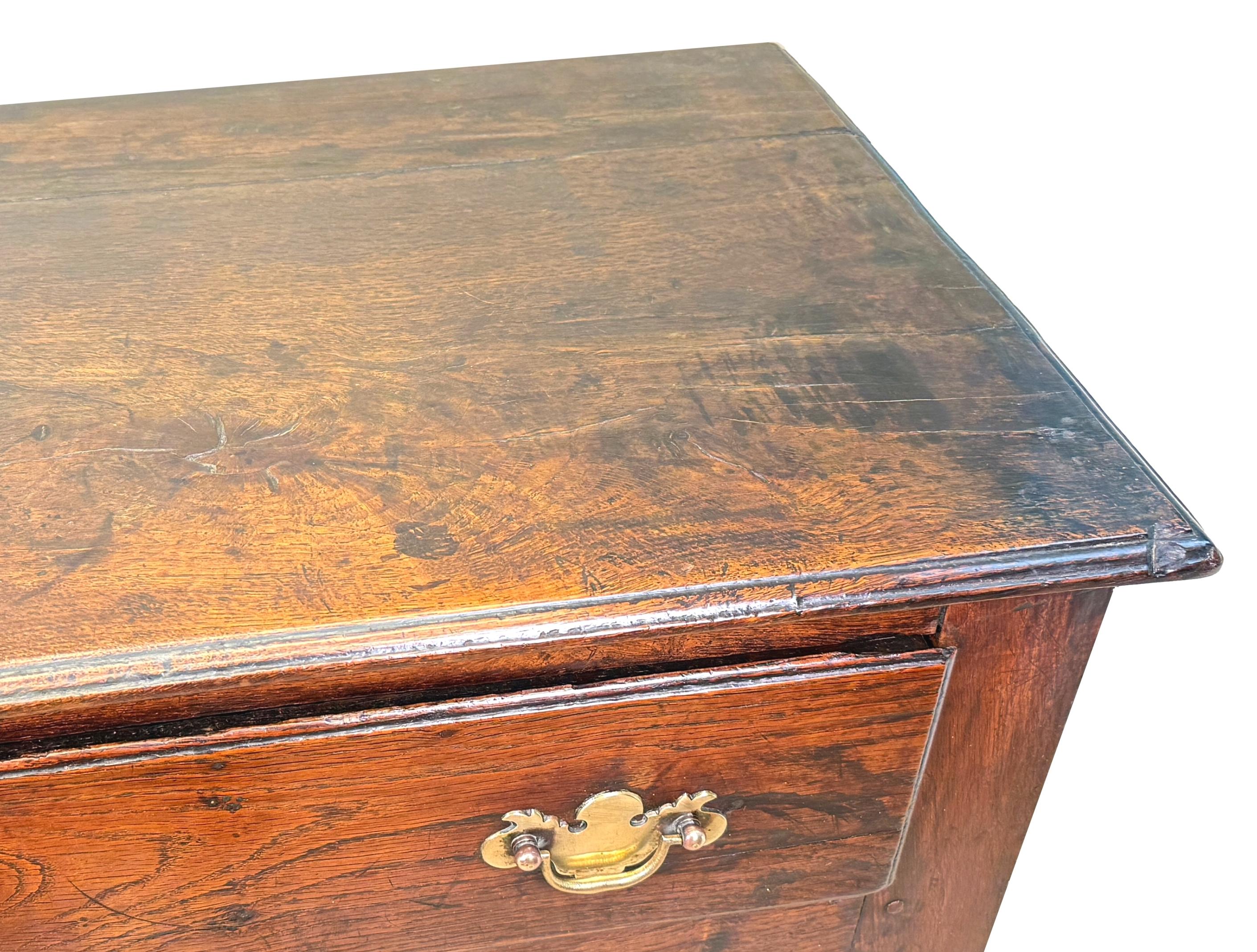 English Very Small 18th Century Oak Potboard Dresser