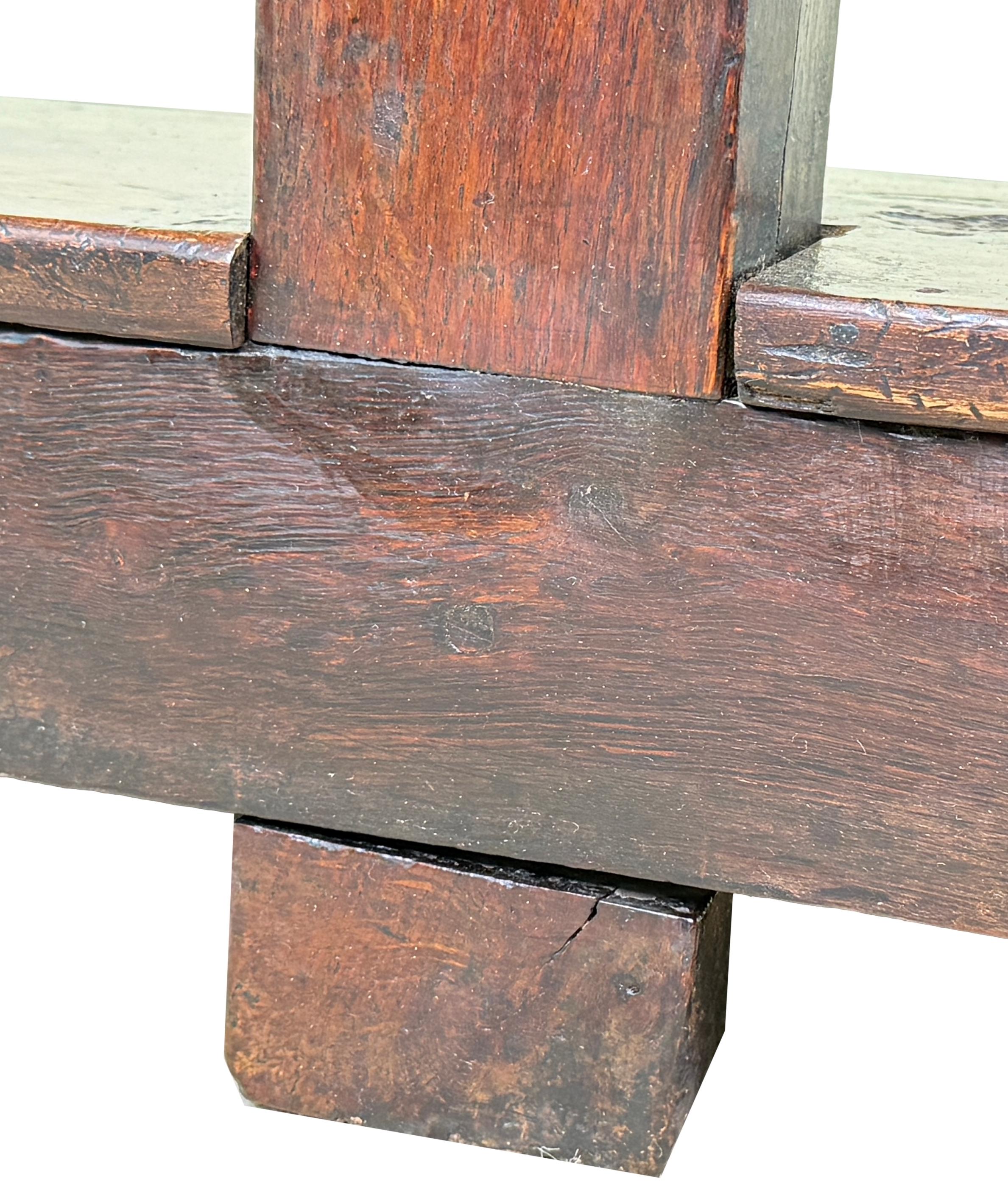 Very Small 18th Century Oak Potboard Dresser 4