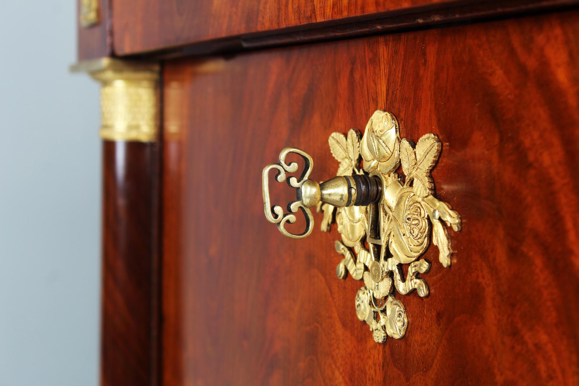 Very Small Antique Secretaire, Mahogany, Empire, France, circa 1810 4