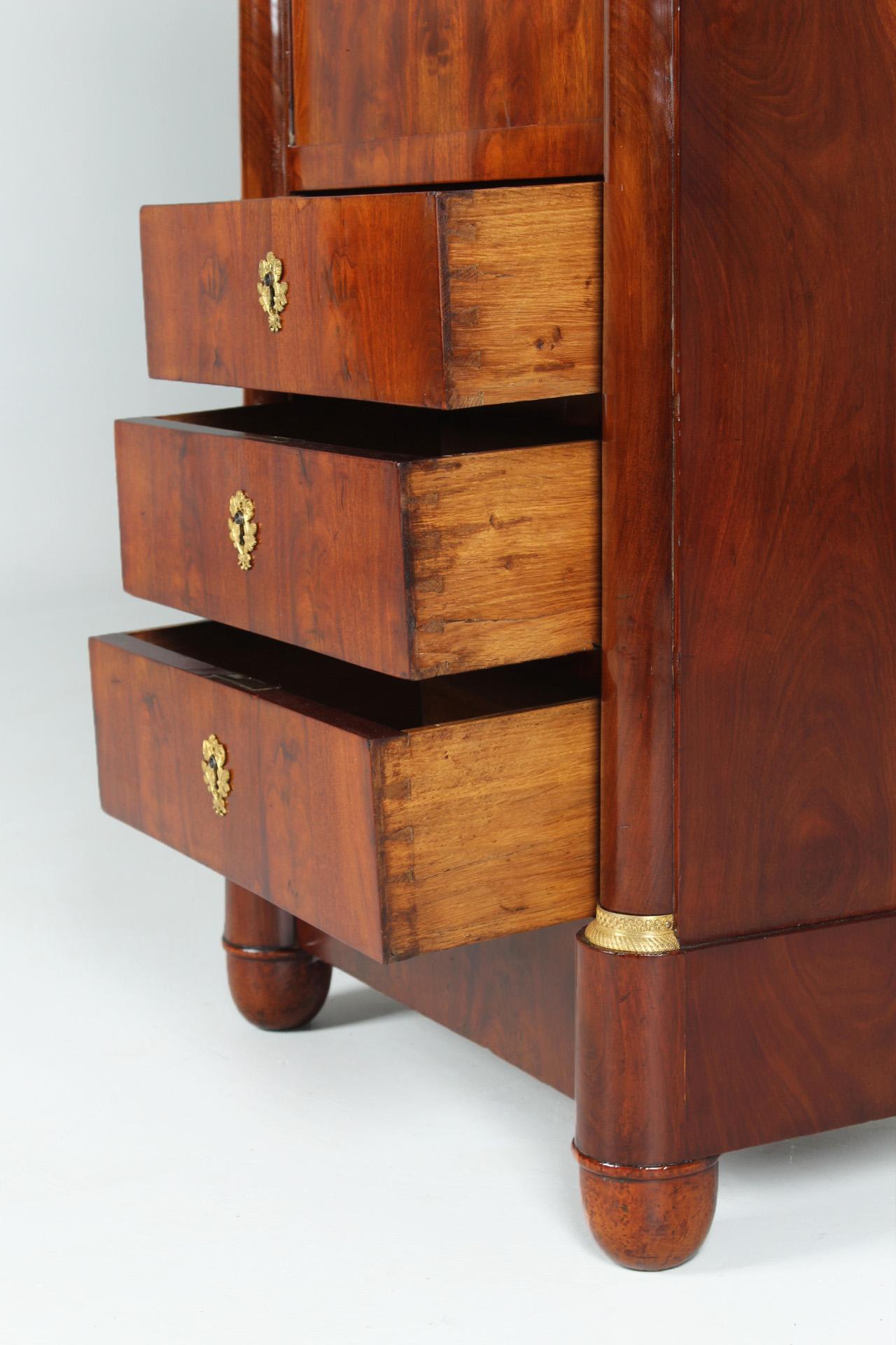 Very Small Antique Secretaire, Mahogany, Empire, France, circa 1810 8